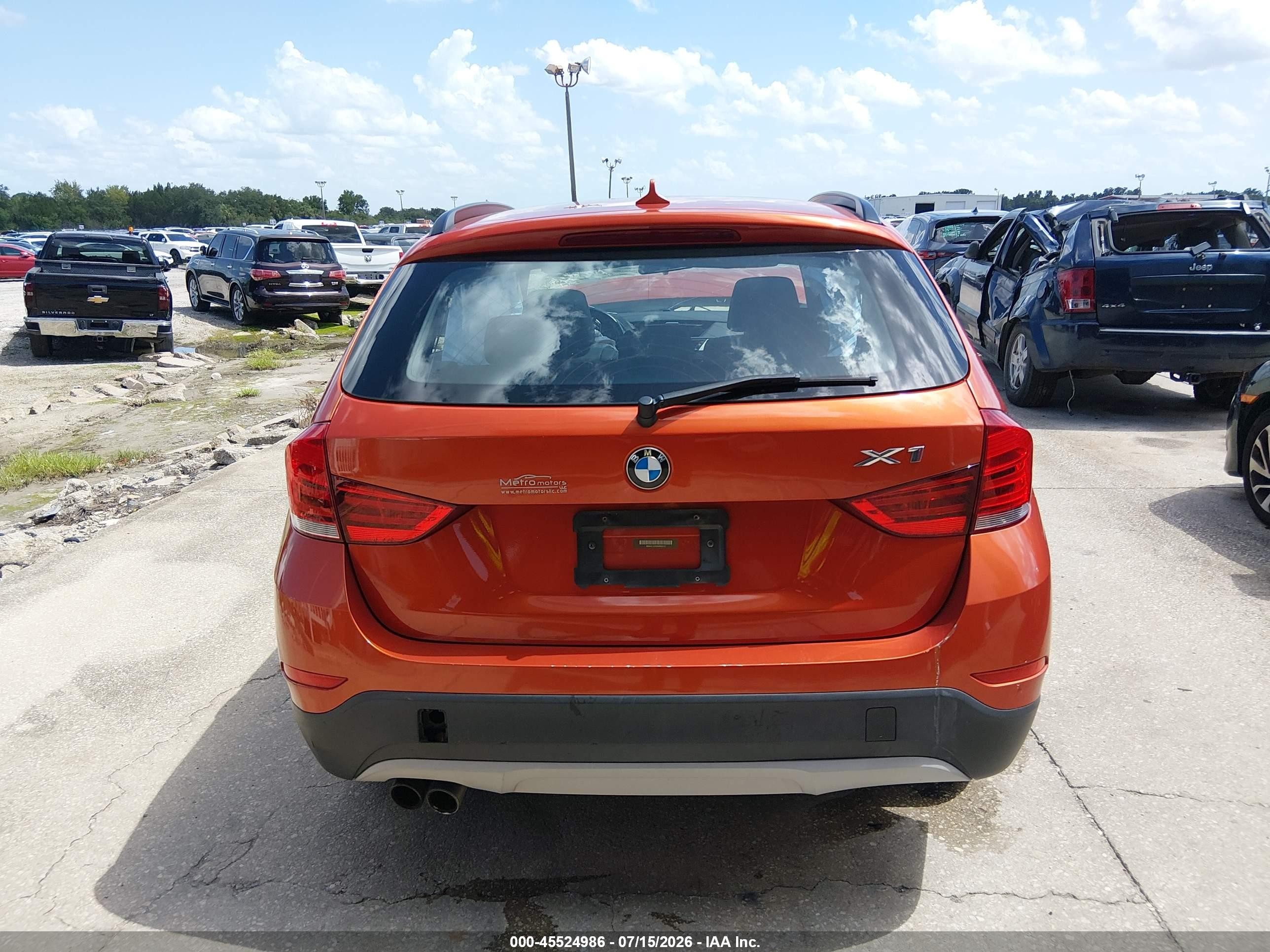 2014 Bmw X1 Xdrive28i Orange vin: WBAVL1C51EVR93512
