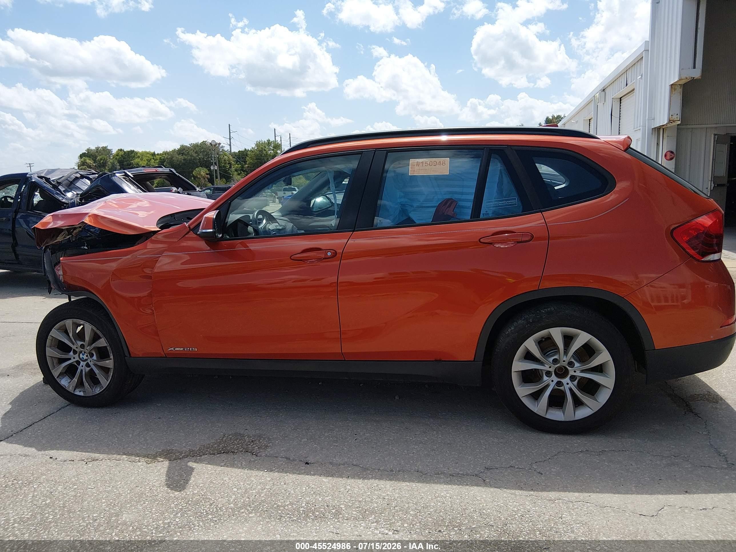 2014 Bmw X1 Xdrive28i Orange vin: WBAVL1C51EVR93512