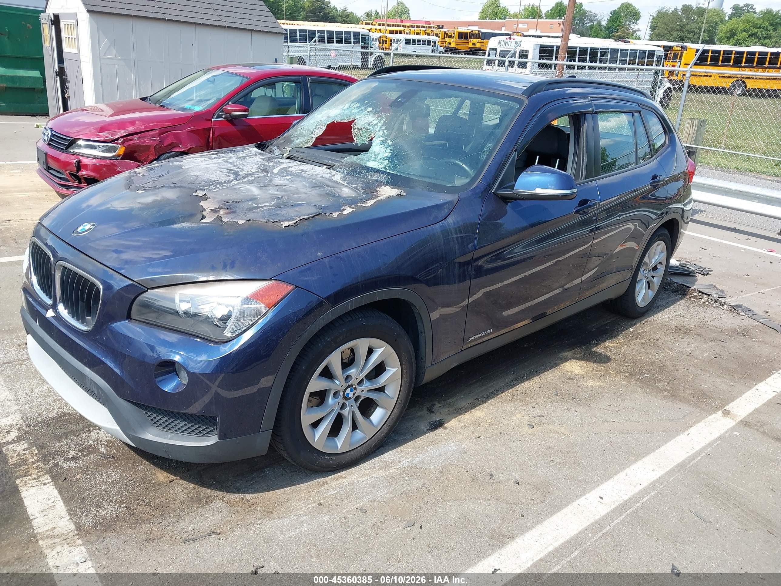 2014 Bmw X1 Xdrive28i Синий vin: WBAVL1C51EVY16197