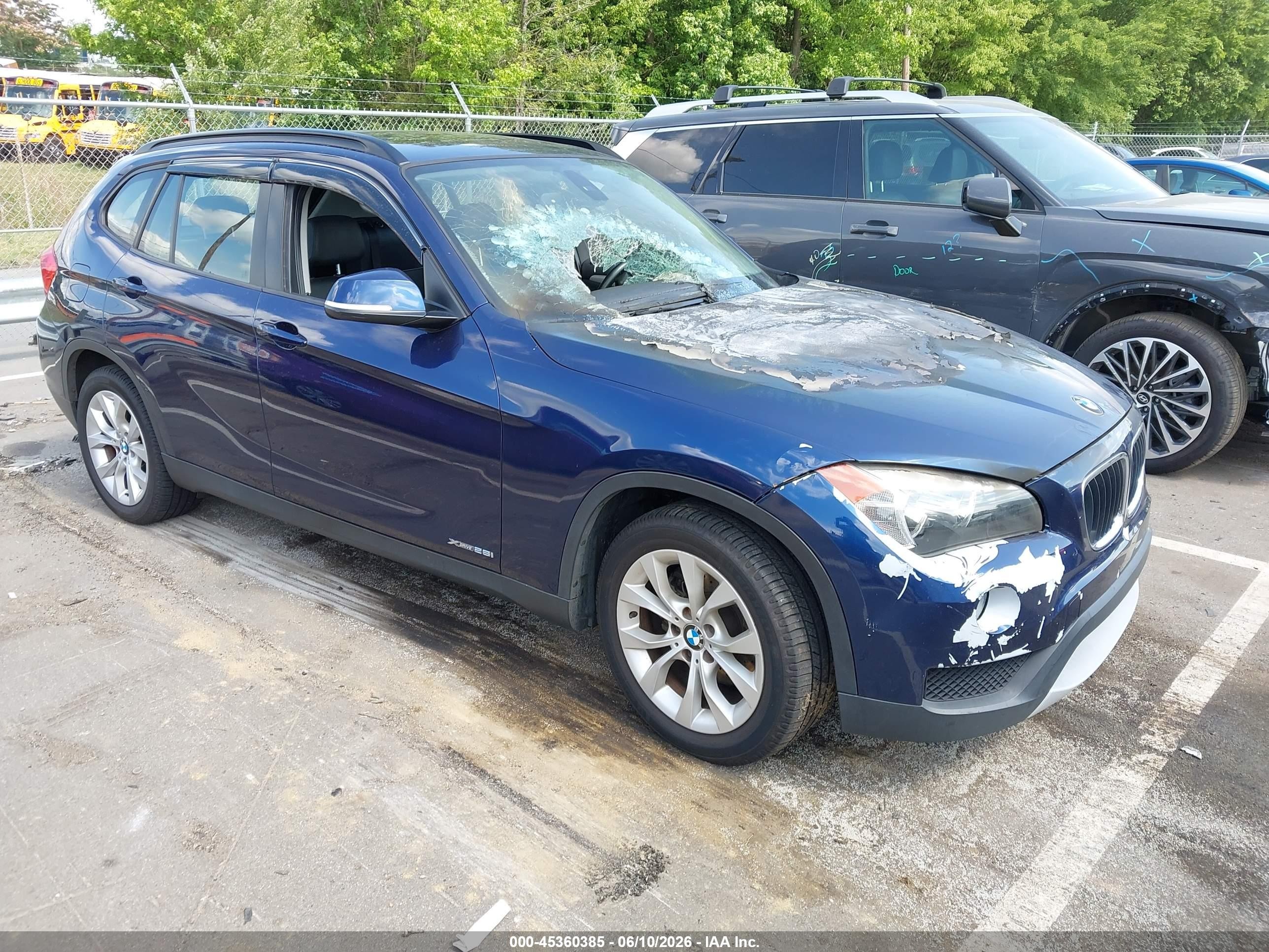 2014 Bmw X1 Xdrive28i Синий vin: WBAVL1C51EVY16197