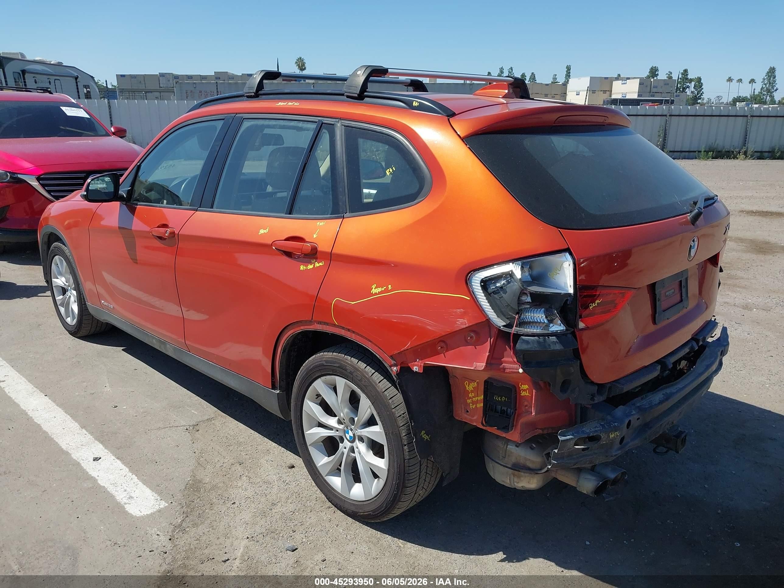 2013 Bmw X1 Xdrive28i Orange vin: WBAVL1C52DVR83778