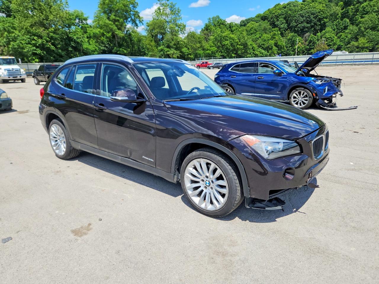2015 Bmw X1 Xdrive28i Brown vin: WBAVL1C52FVY26531