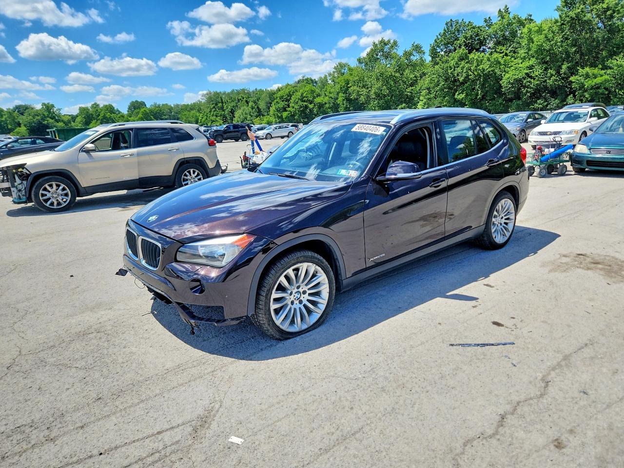 2015 Bmw X1 Xdrive28i Brown vin: WBAVL1C52FVY26531