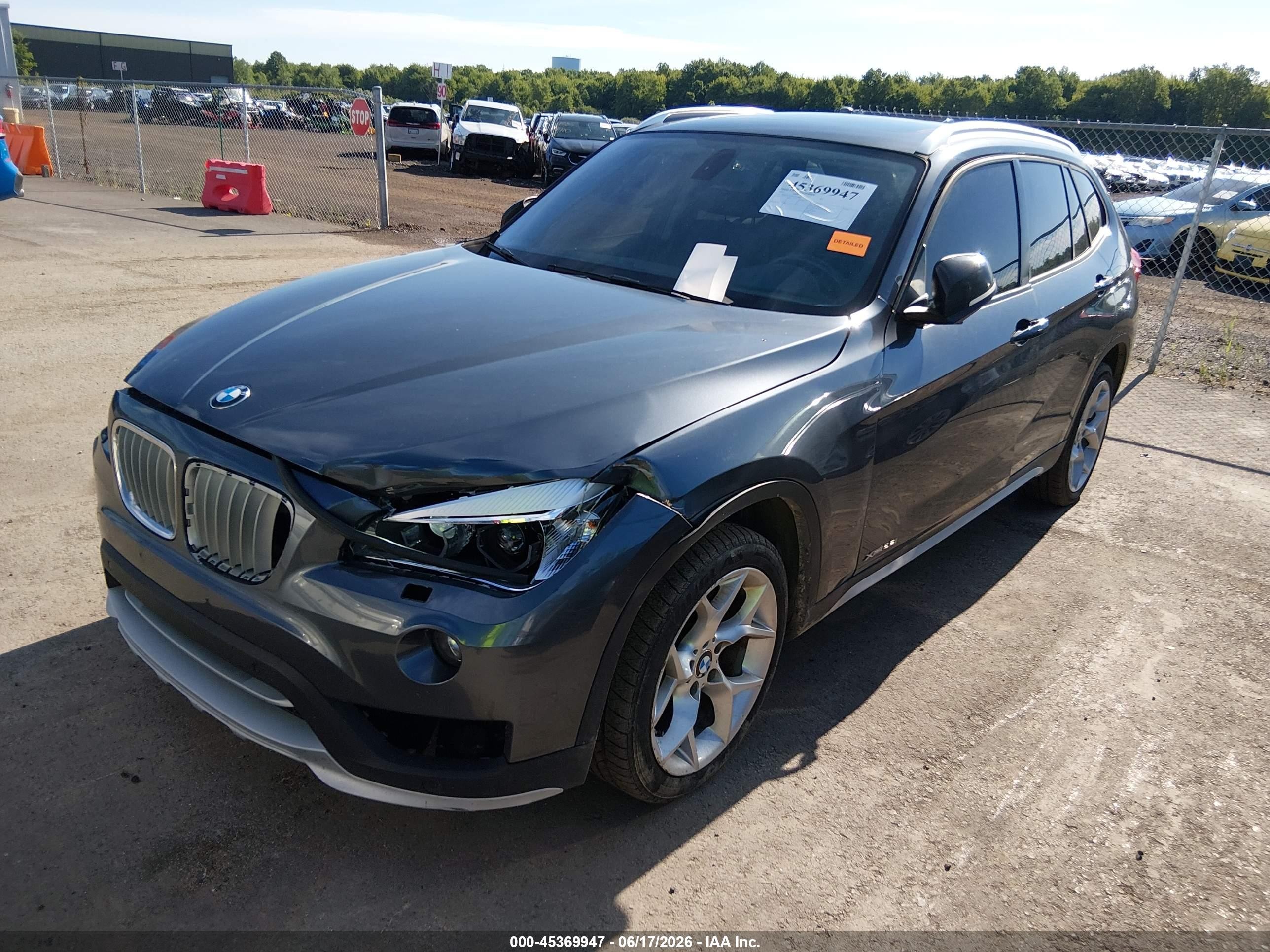 2015 Bmw X1 Xdrive28i Gray vin: WBAVL1C52FVY34063
