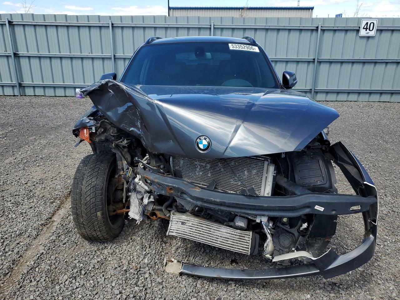 2015 Bmw X1 Xdrive28i Gray vin: WBAVL1C52FVY38551