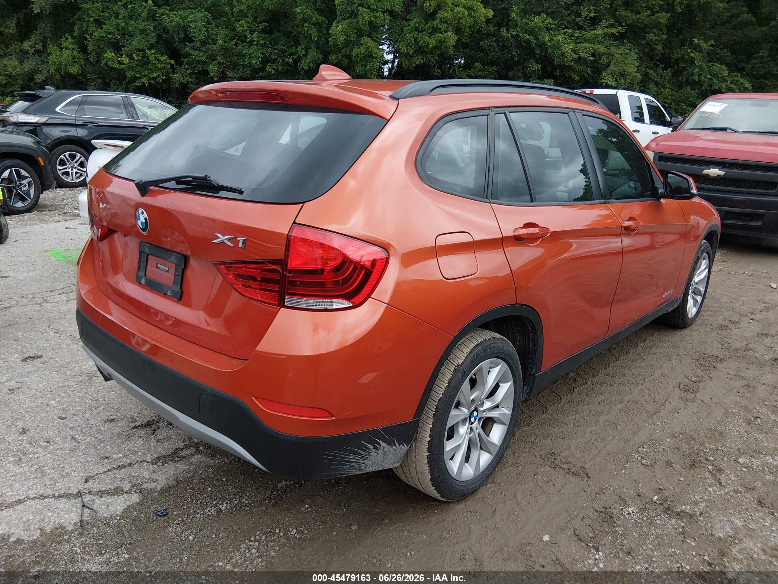 2014 Bmw X1 Xdrive28i Orange vin: WBAVL1C53EVR93236