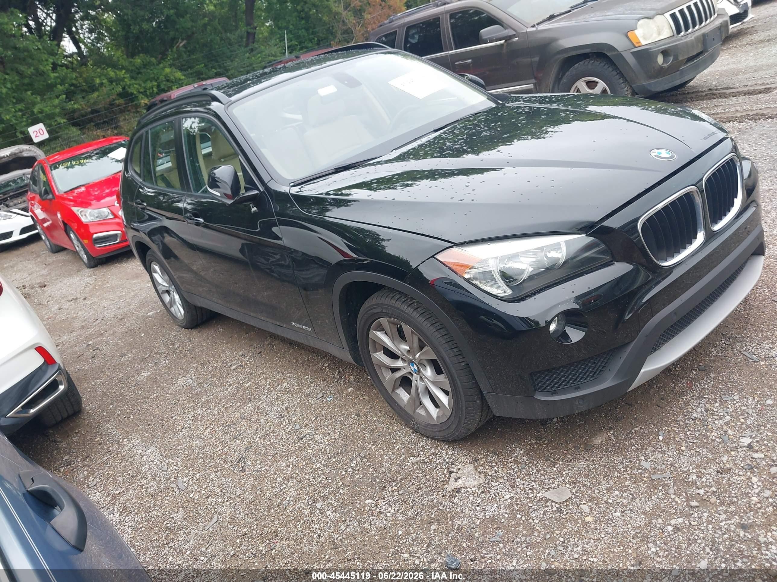 2014 Bmw X1 Xdrive28i Black vin: WBAVL1C53EVR93706