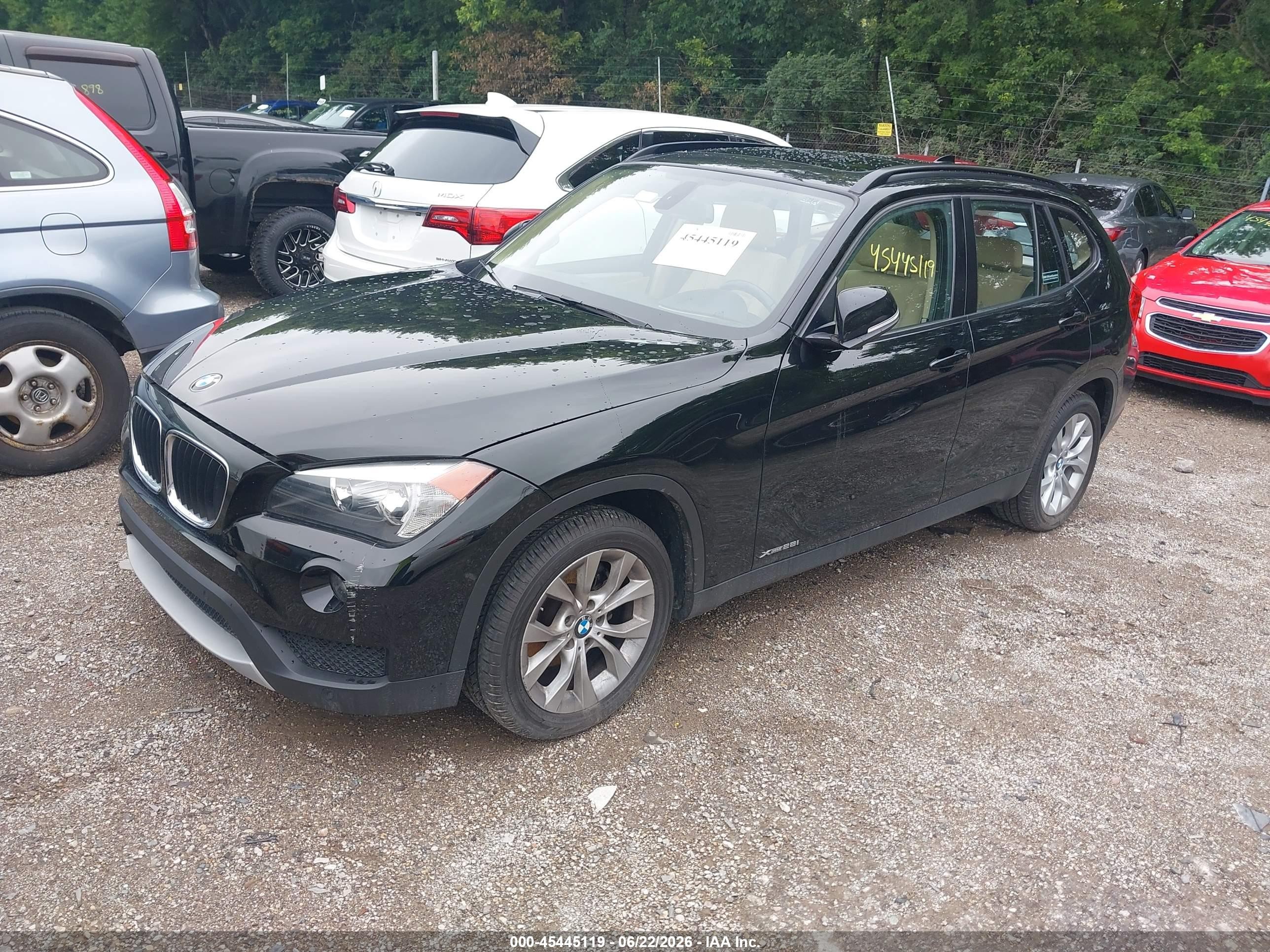 2014 Bmw X1 Xdrive28i Black vin: WBAVL1C53EVR93706