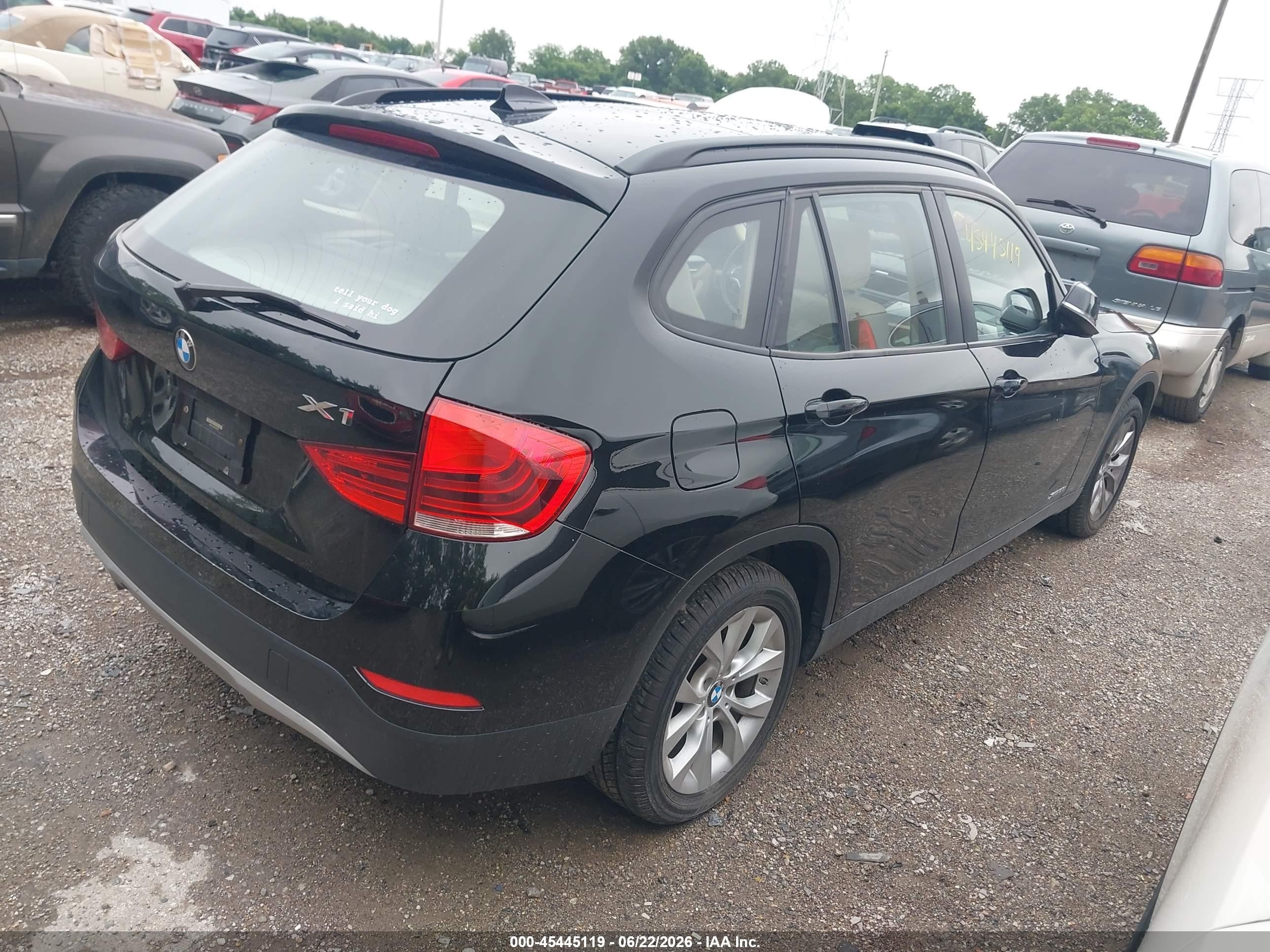 2014 Bmw X1 Xdrive28i Black vin: WBAVL1C53EVR93706