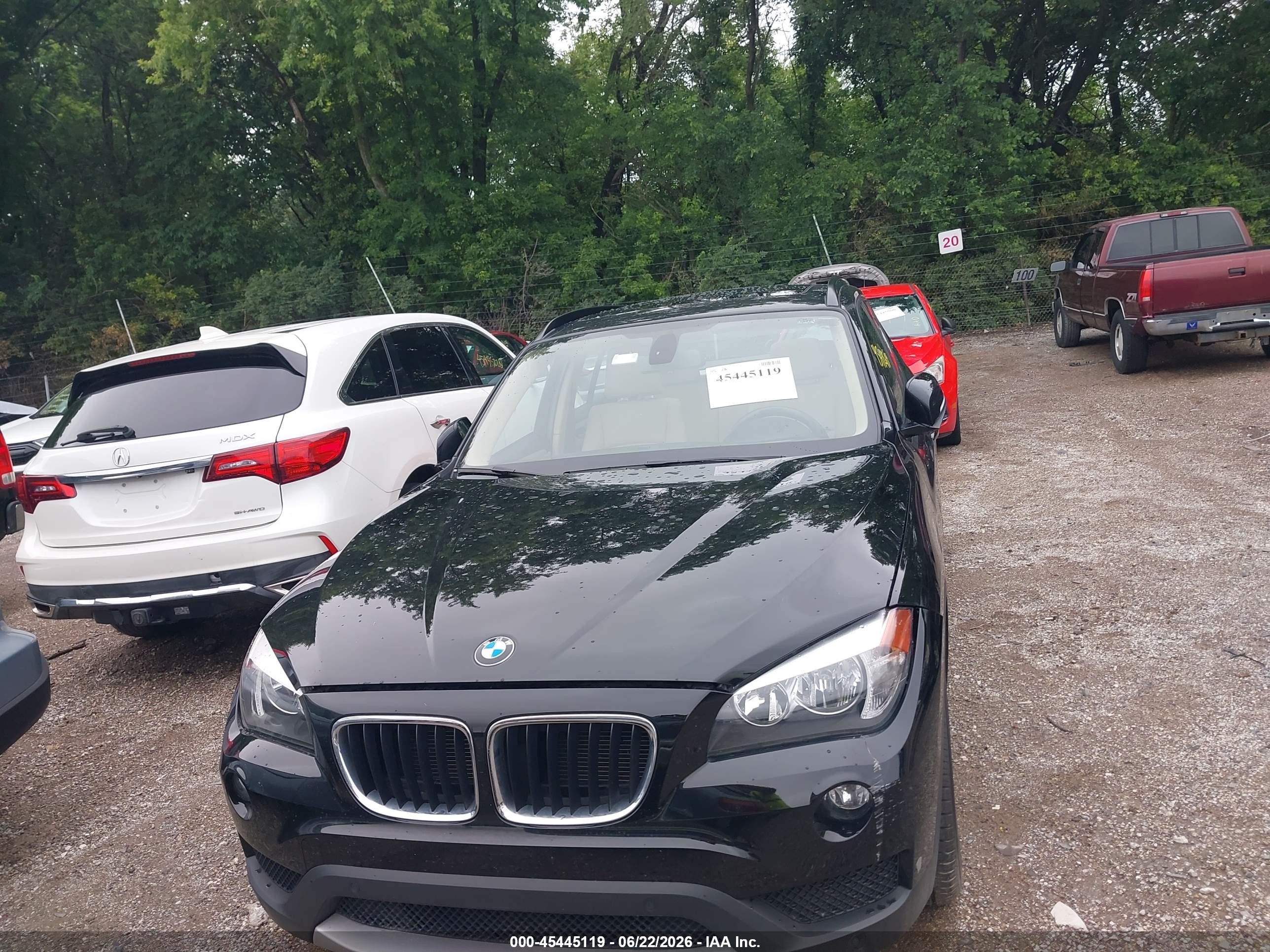 2014 Bmw X1 Xdrive28i Black vin: WBAVL1C53EVR93706