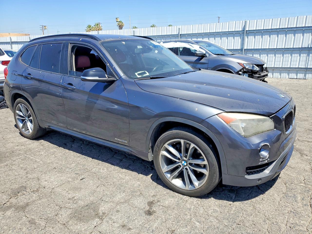 2014 Bmw X1 Xdrive28i Gray vin: WBAVL1C53EVR94953