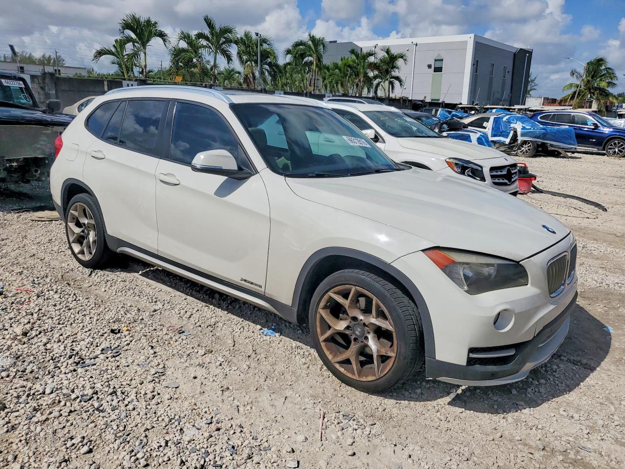 2015 Bmw X1 Xdrive28i White vin: WBAVL1C53FVY24884