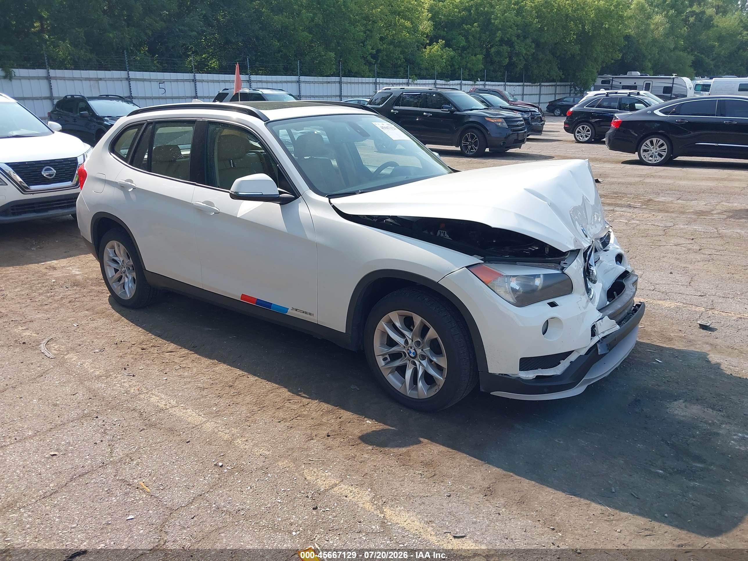 2015 Bmw X1 Xdrive28i White vin: WBAVL1C53FVY26120