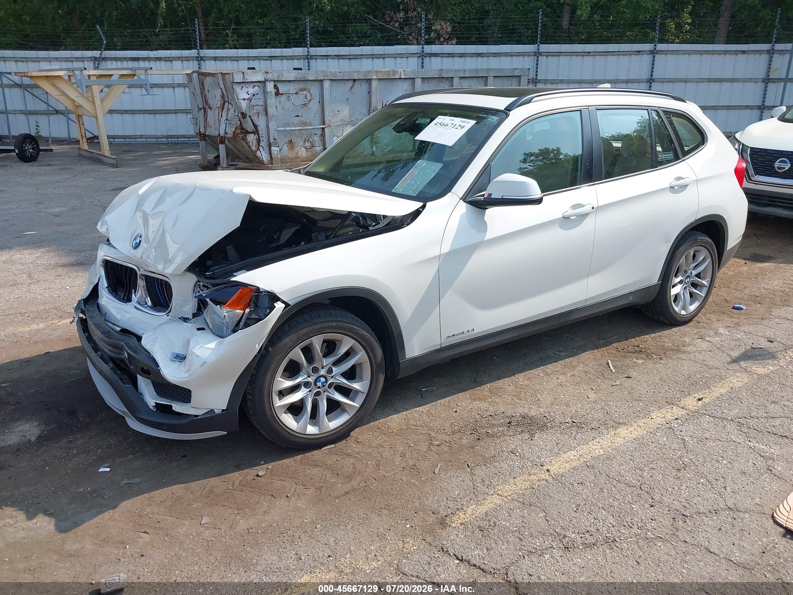 2015 Bmw X1 Xdrive28i White vin: WBAVL1C53FVY26120