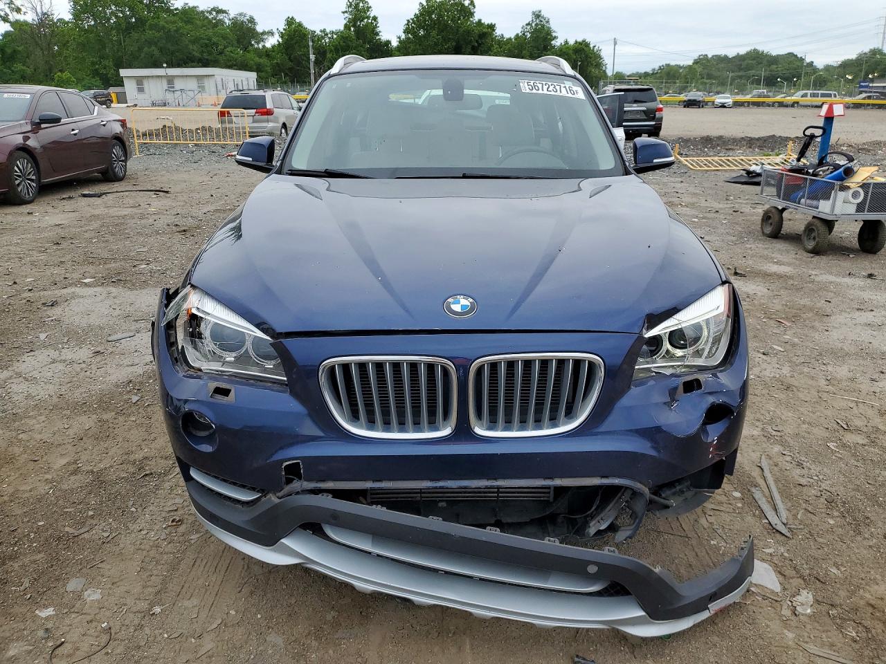 2015 Bmw X1 Xdrive28i Blue vin: WBAVL1C53FVY41555