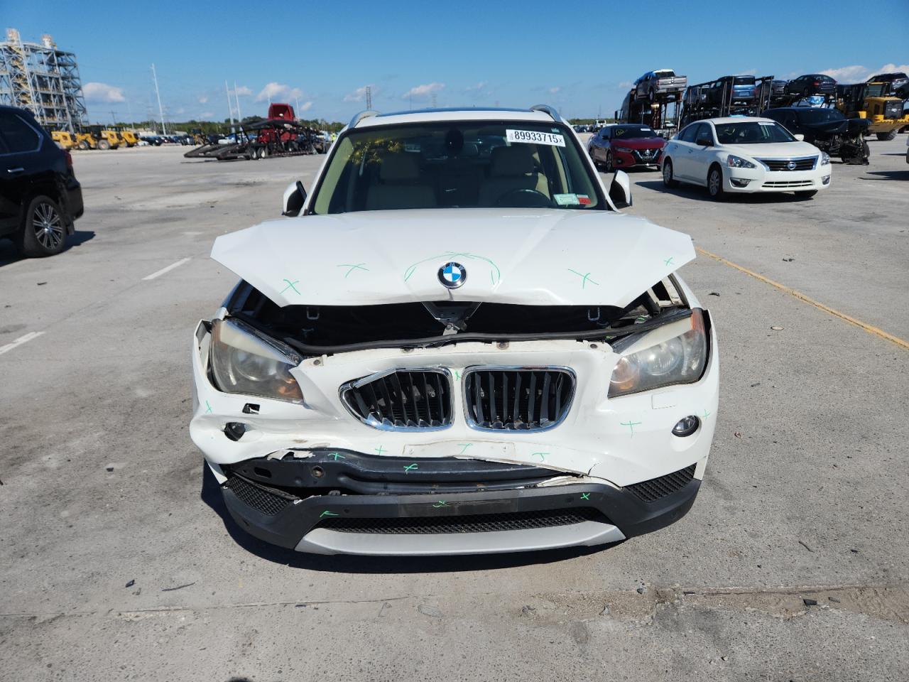 2014 Bmw X1 Xdrive28i White vin: WBAVL1C54EVR93777