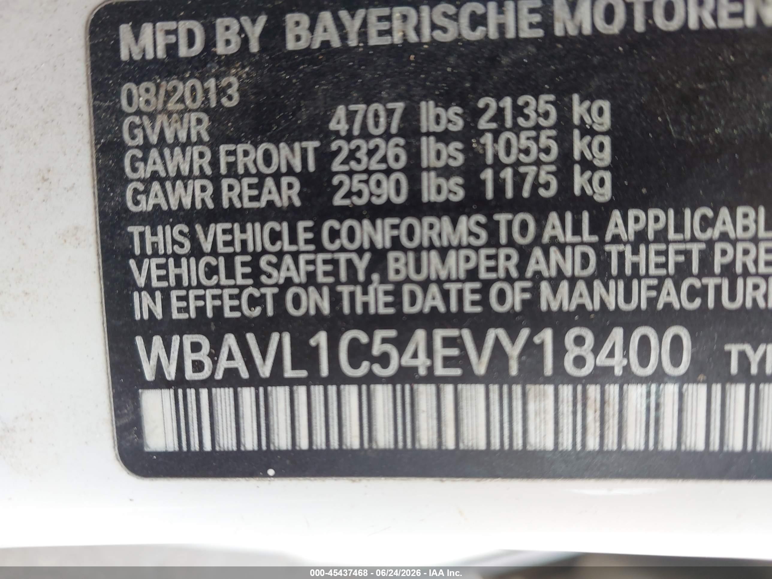 2014 Bmw X1 Xdrive28i White vin: WBAVL1C54EVY18400