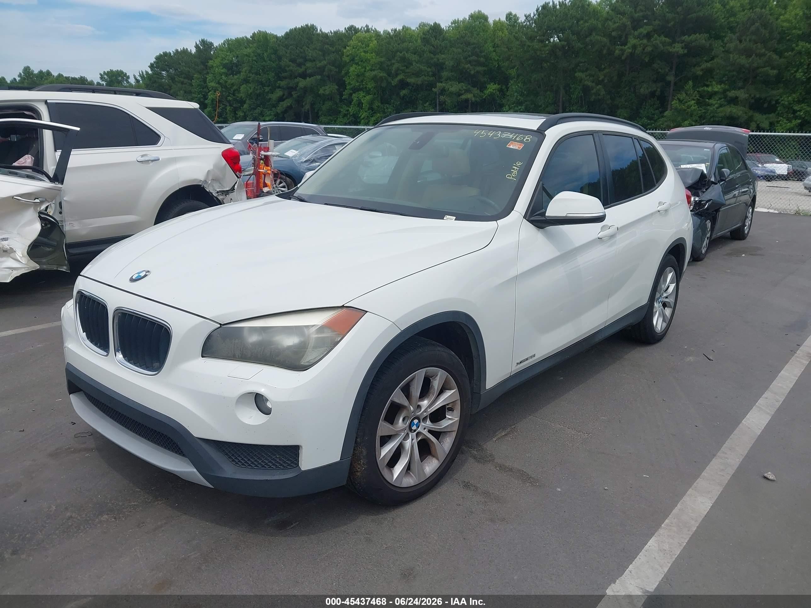 2014 Bmw X1 Xdrive28i White vin: WBAVL1C54EVY18400