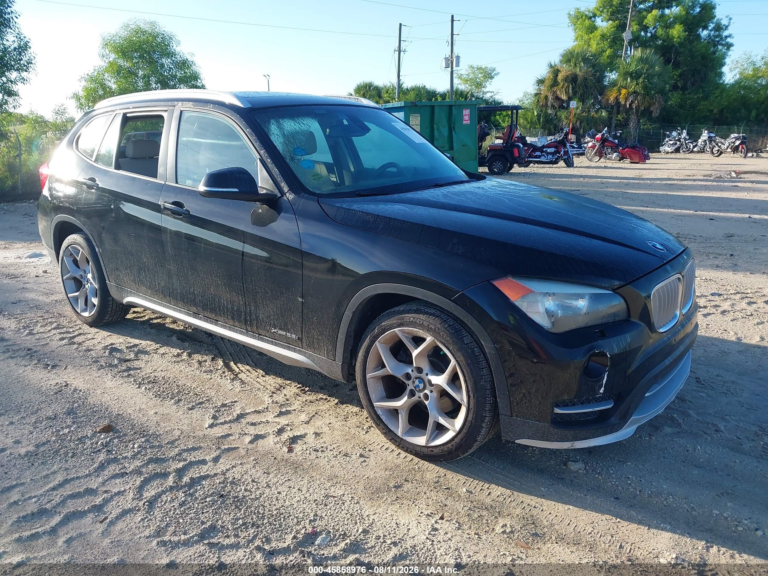 2015 Bmw X1 Xdrive28i Black vin: WBAVL1C54FVY31942