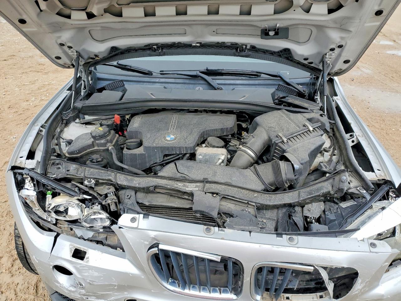 2015 Bmw X1 Xdrive28i Silver vin: WBAVL1C54FVY34212