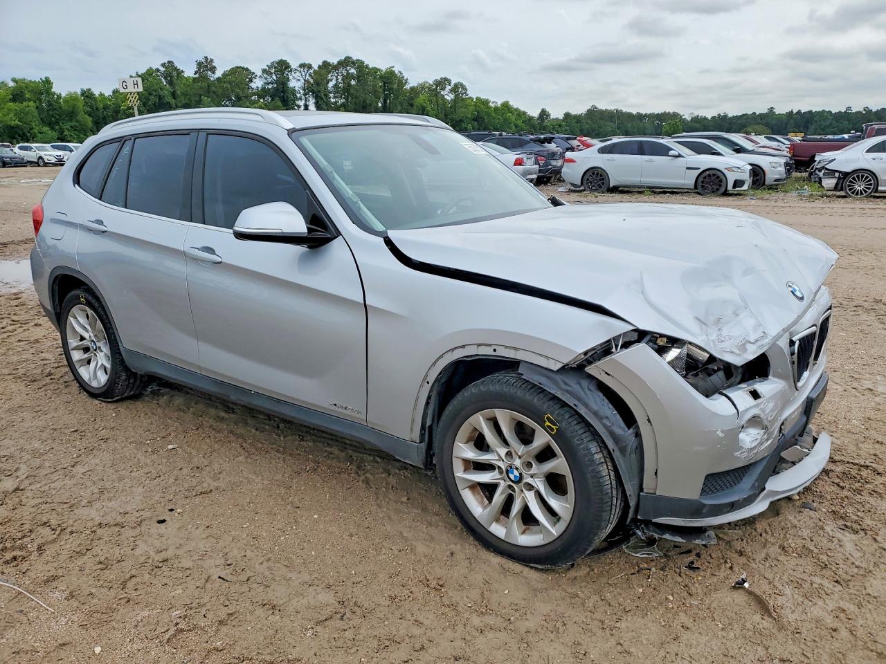 2015 Bmw X1 Xdrive28i Silver vin: WBAVL1C54FVY34212
