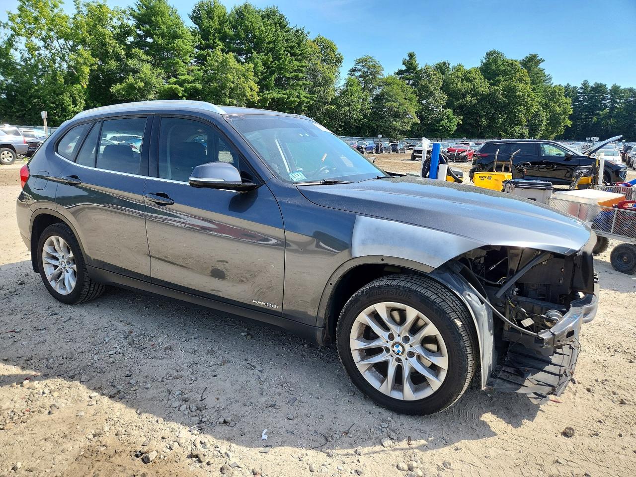 2015 Bmw X1 Xdrive28i Gray vin: WBAVL1C54FVY39183
