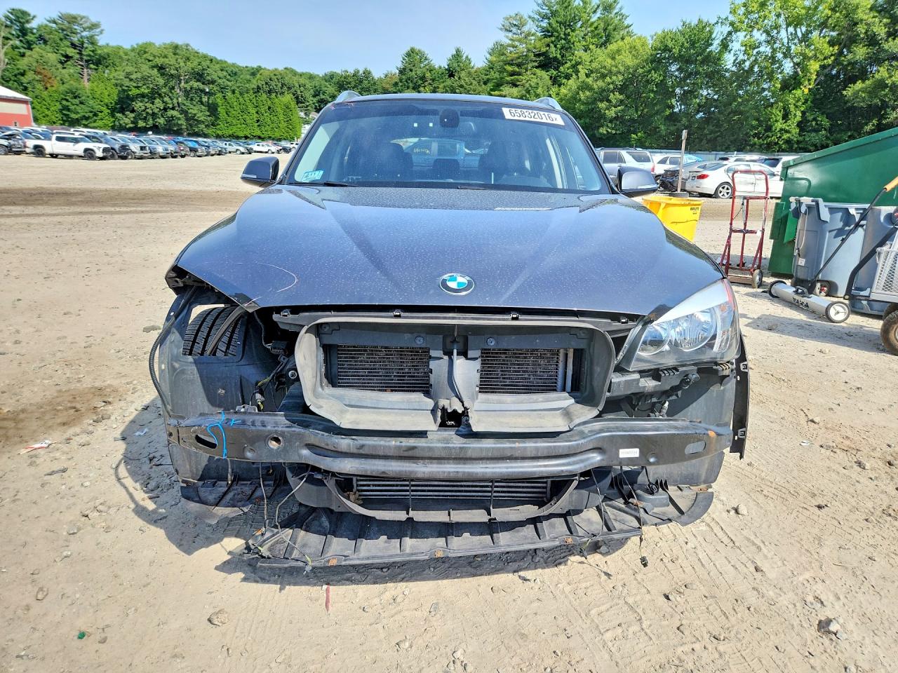 2015 Bmw X1 Xdrive28i Gray vin: WBAVL1C54FVY39183
