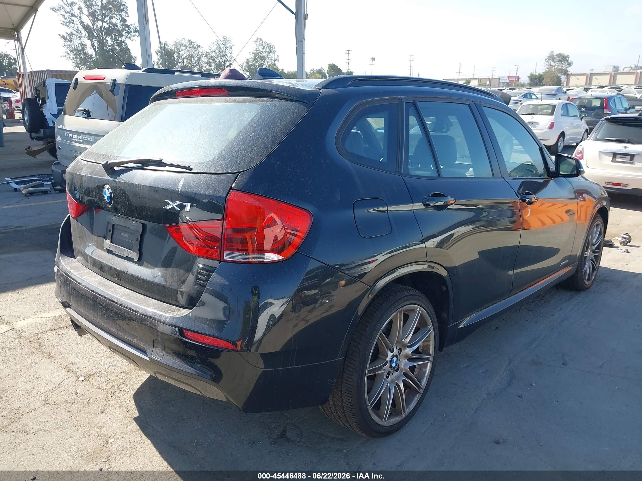 2013 Bmw X1 Xdrive28i Black vin: WBAVL1C55DVR89655