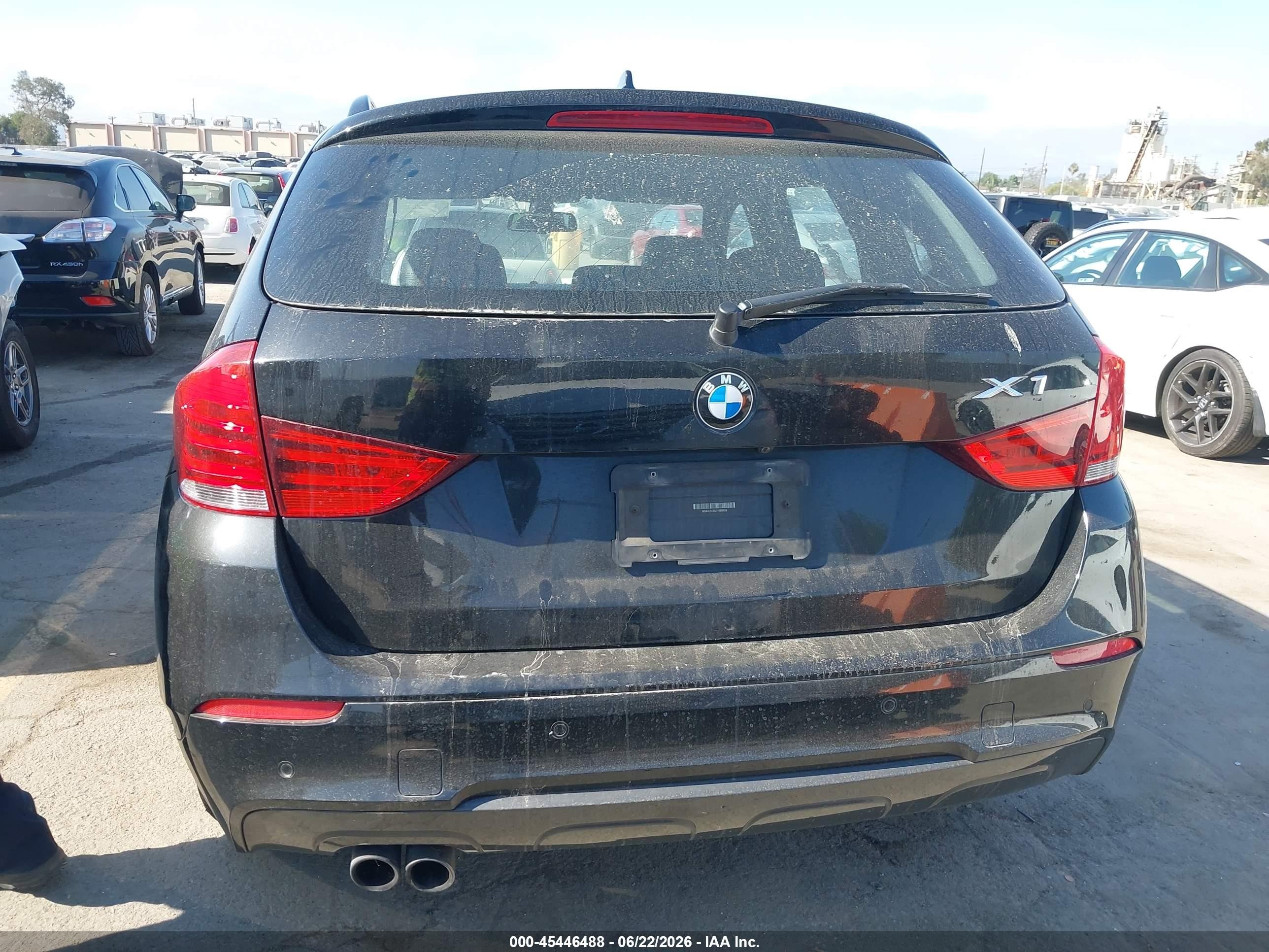 2013 Bmw X1 Xdrive28i Black vin: WBAVL1C55DVR89655