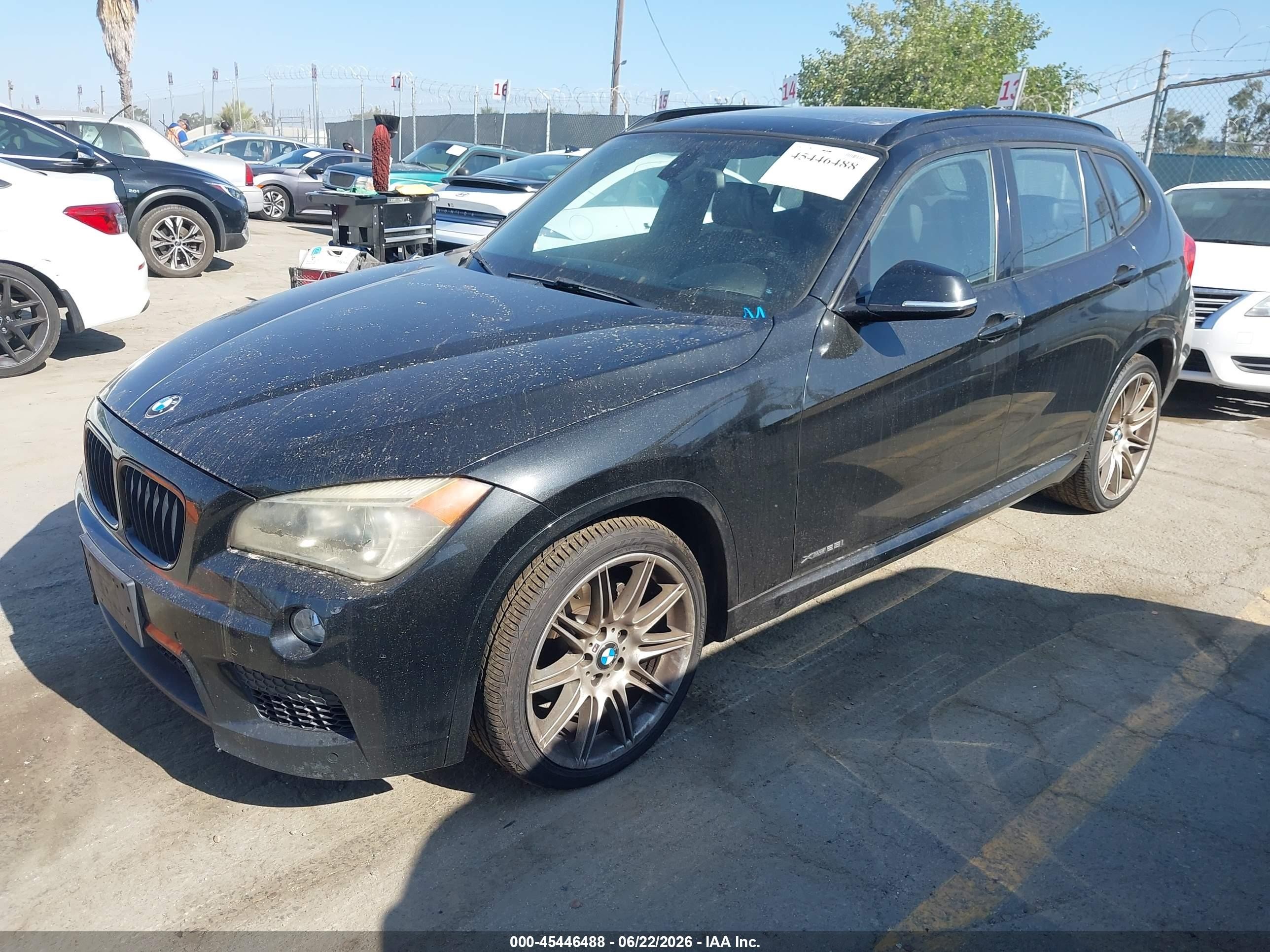 2013 Bmw X1 Xdrive28i Black vin: WBAVL1C55DVR89655