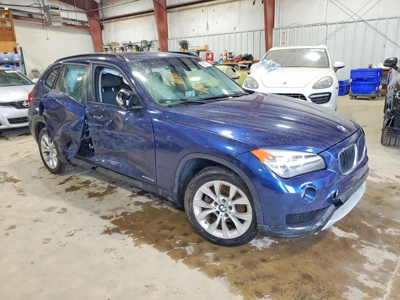 2014 Bmw X1 Xdrive28i Blue vin: WBAVL1C55EVY15523