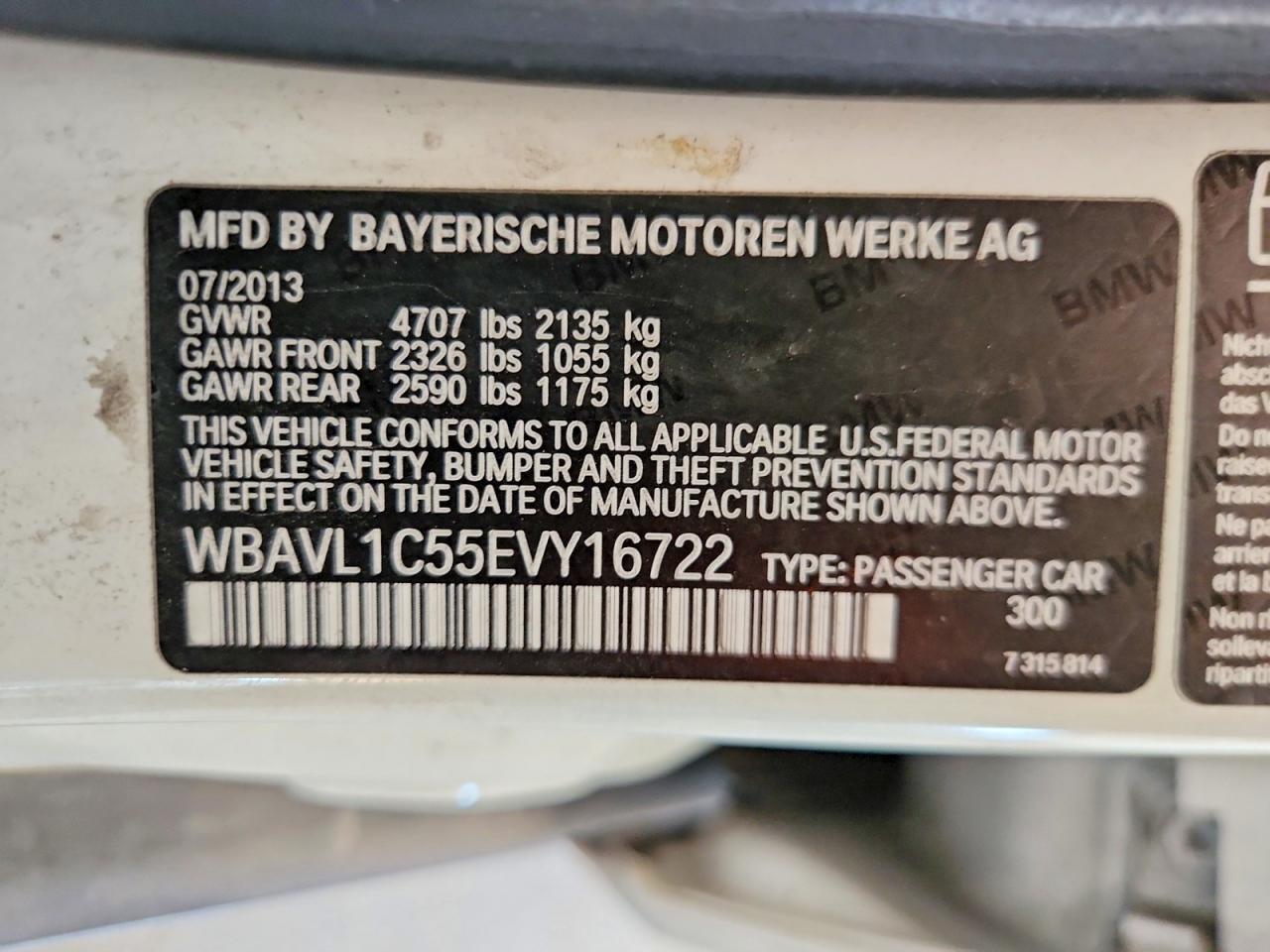 2014 Bmw X1 Xdrive28i White vin: WBAVL1C55EVY16722