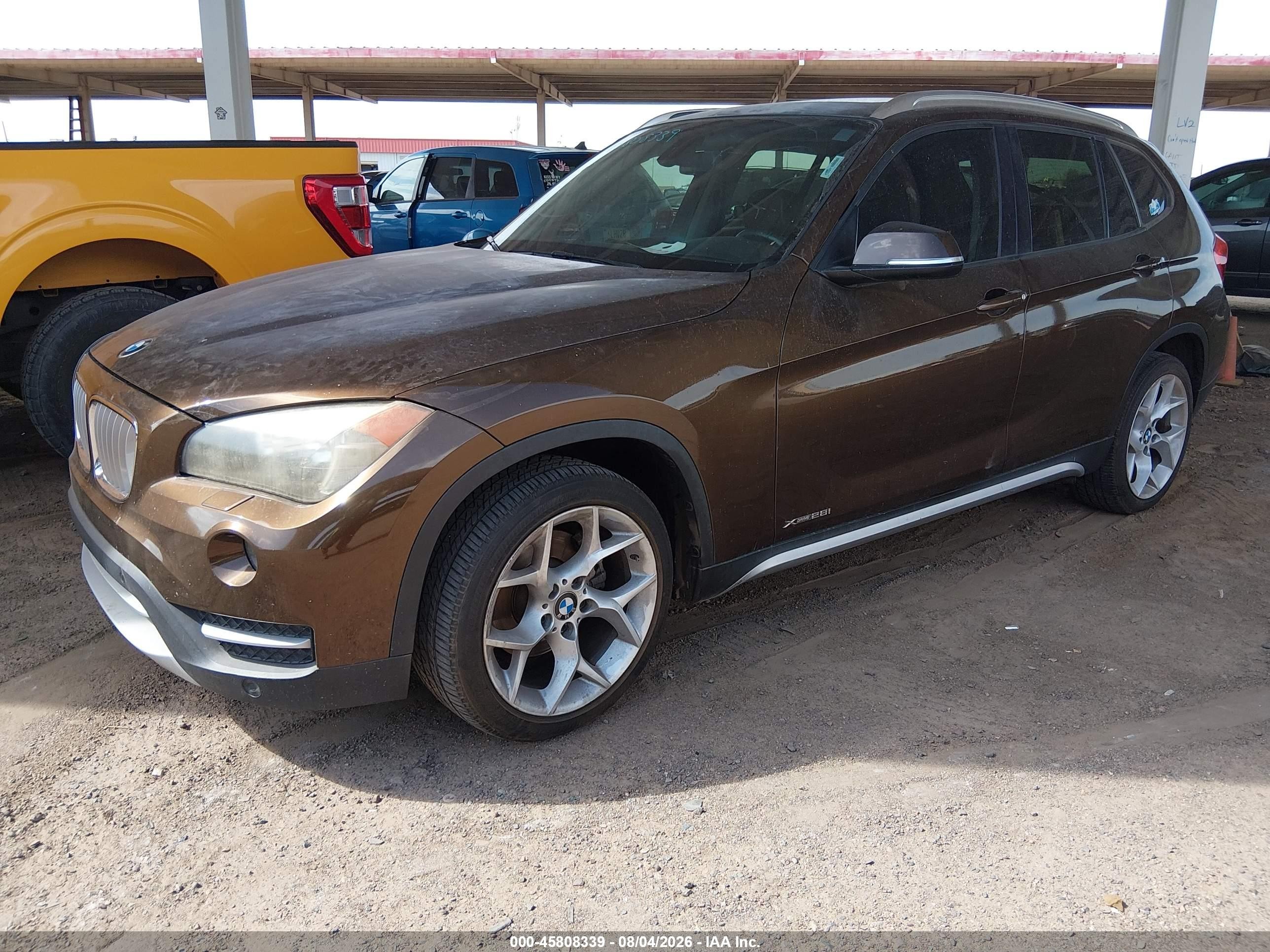 2014 Bmw X1 Xdrive28i Brown vin: WBAVL1C55EVY18616