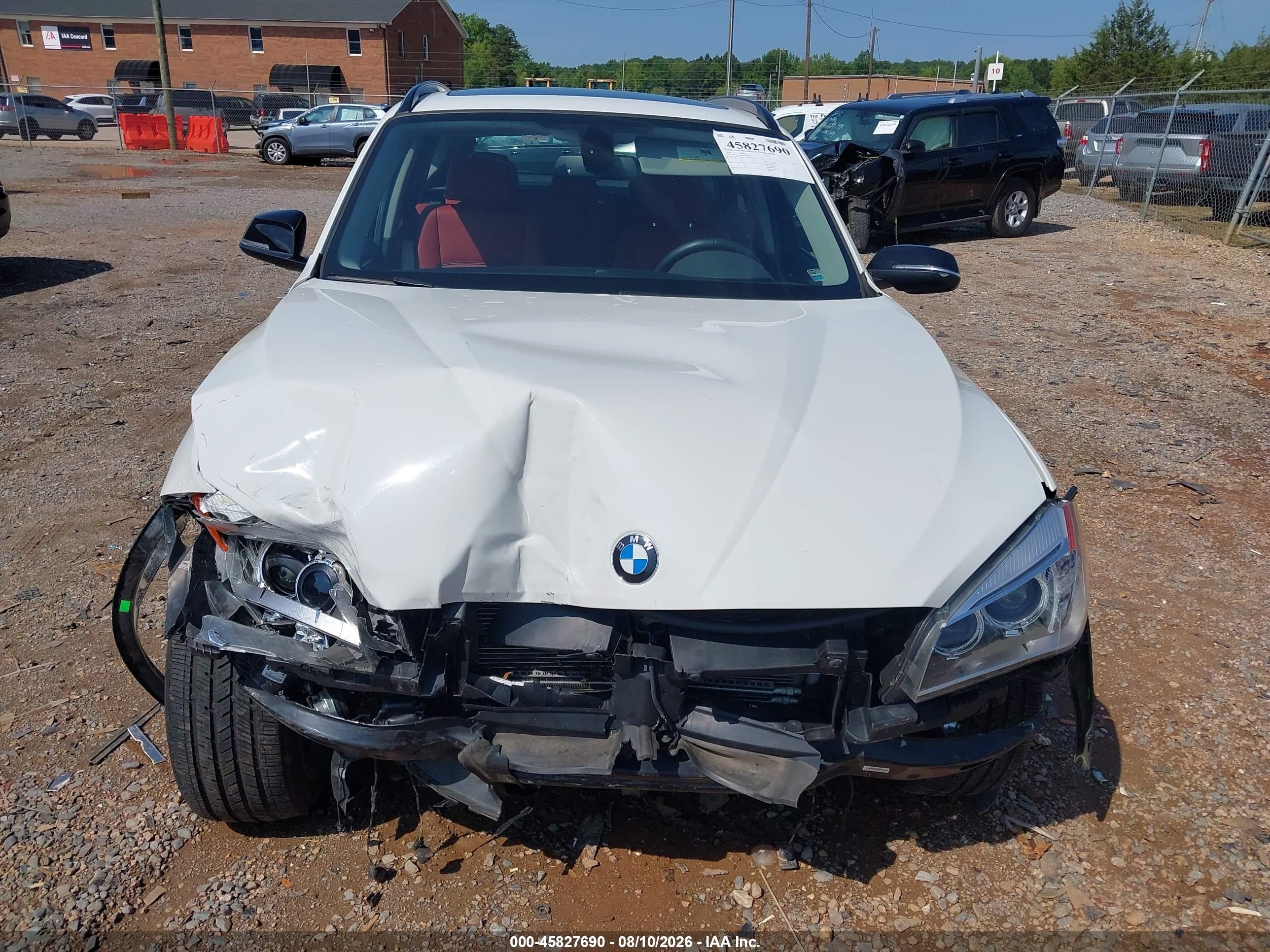 2015 Bmw X1 Xdrive28i White vin: WBAVL1C55FVY38818