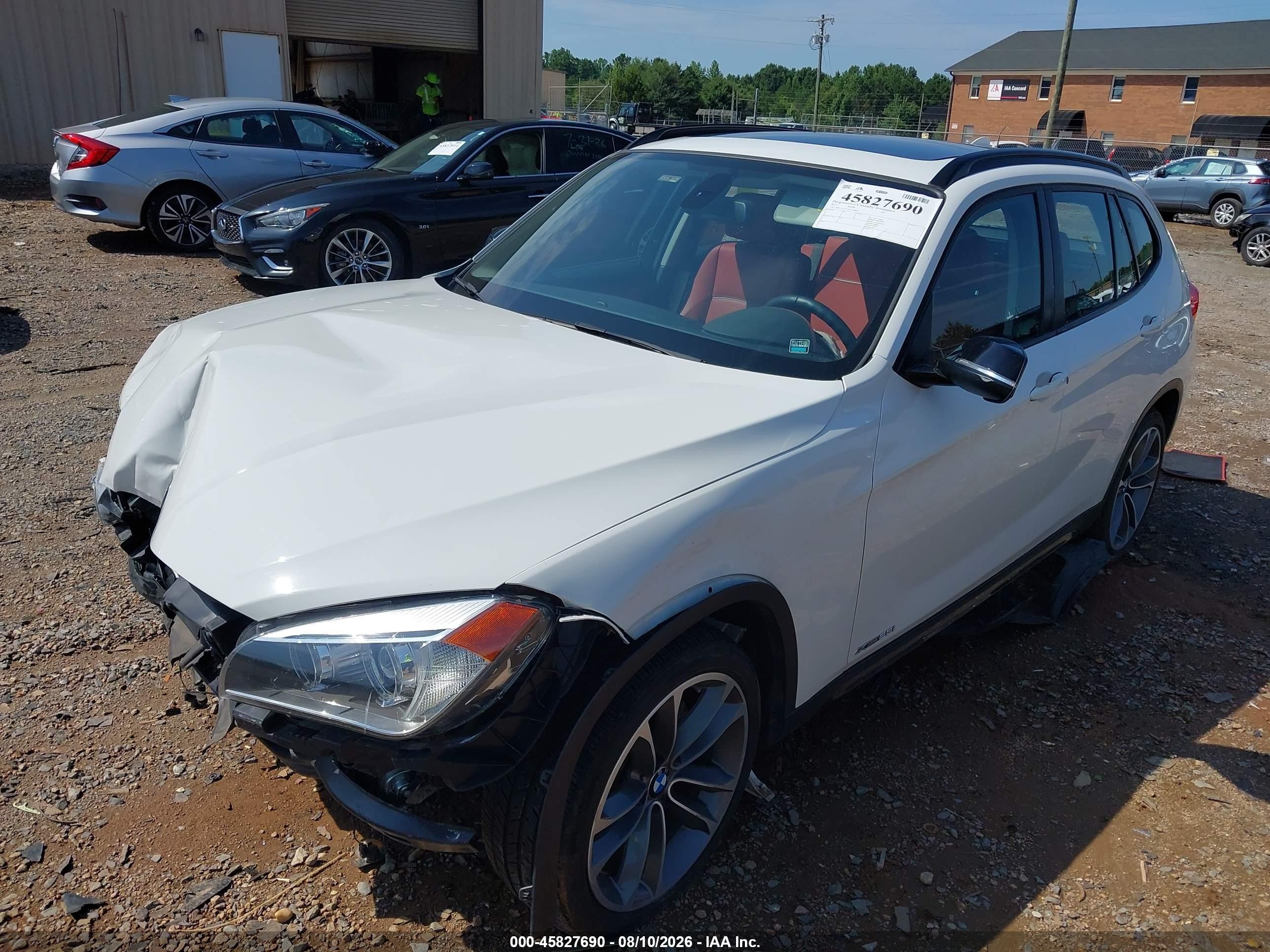 2015 Bmw X1 Xdrive28i White vin: WBAVL1C55FVY38818