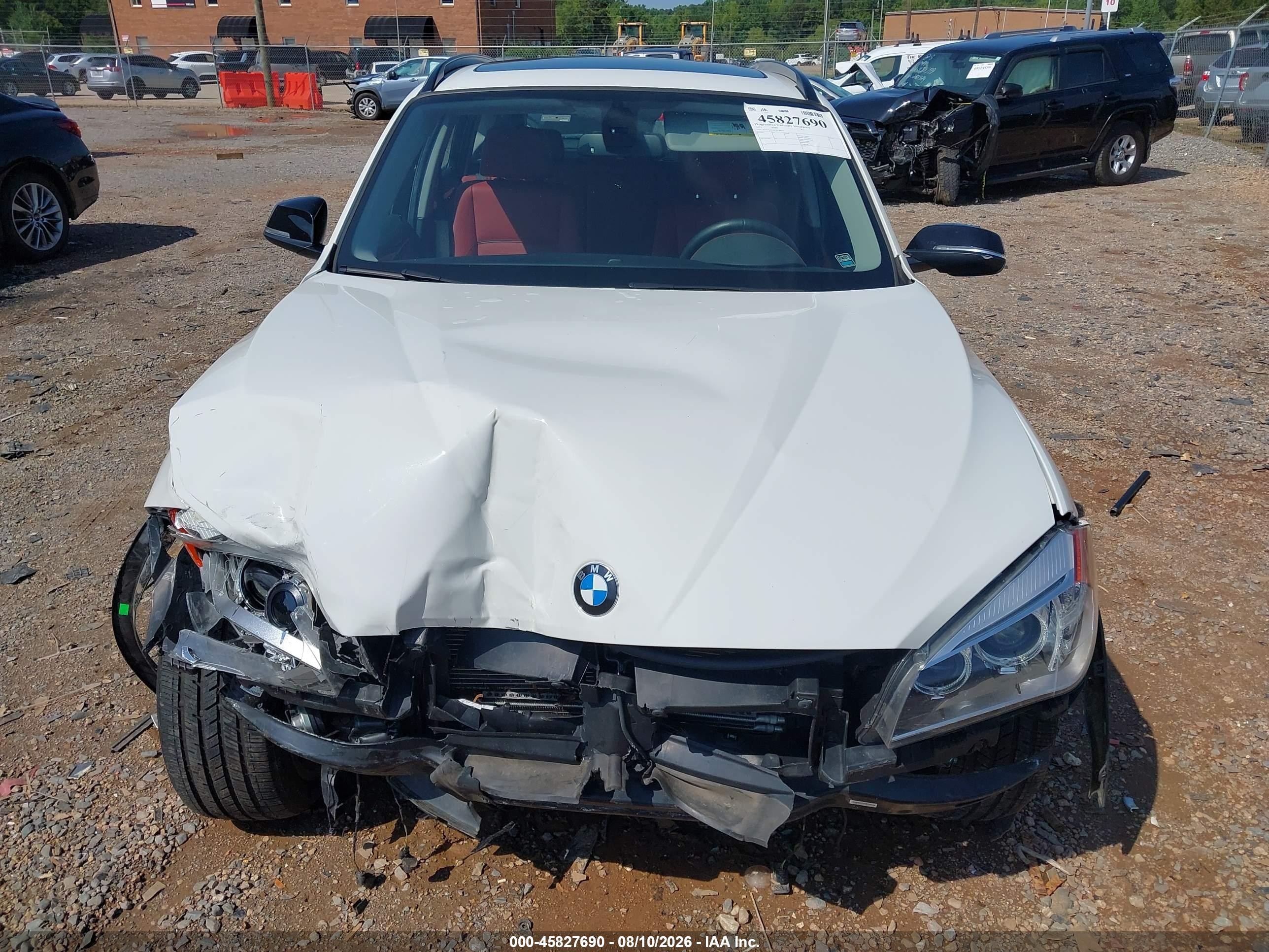 2015 Bmw X1 Xdrive28i White vin: WBAVL1C55FVY38818