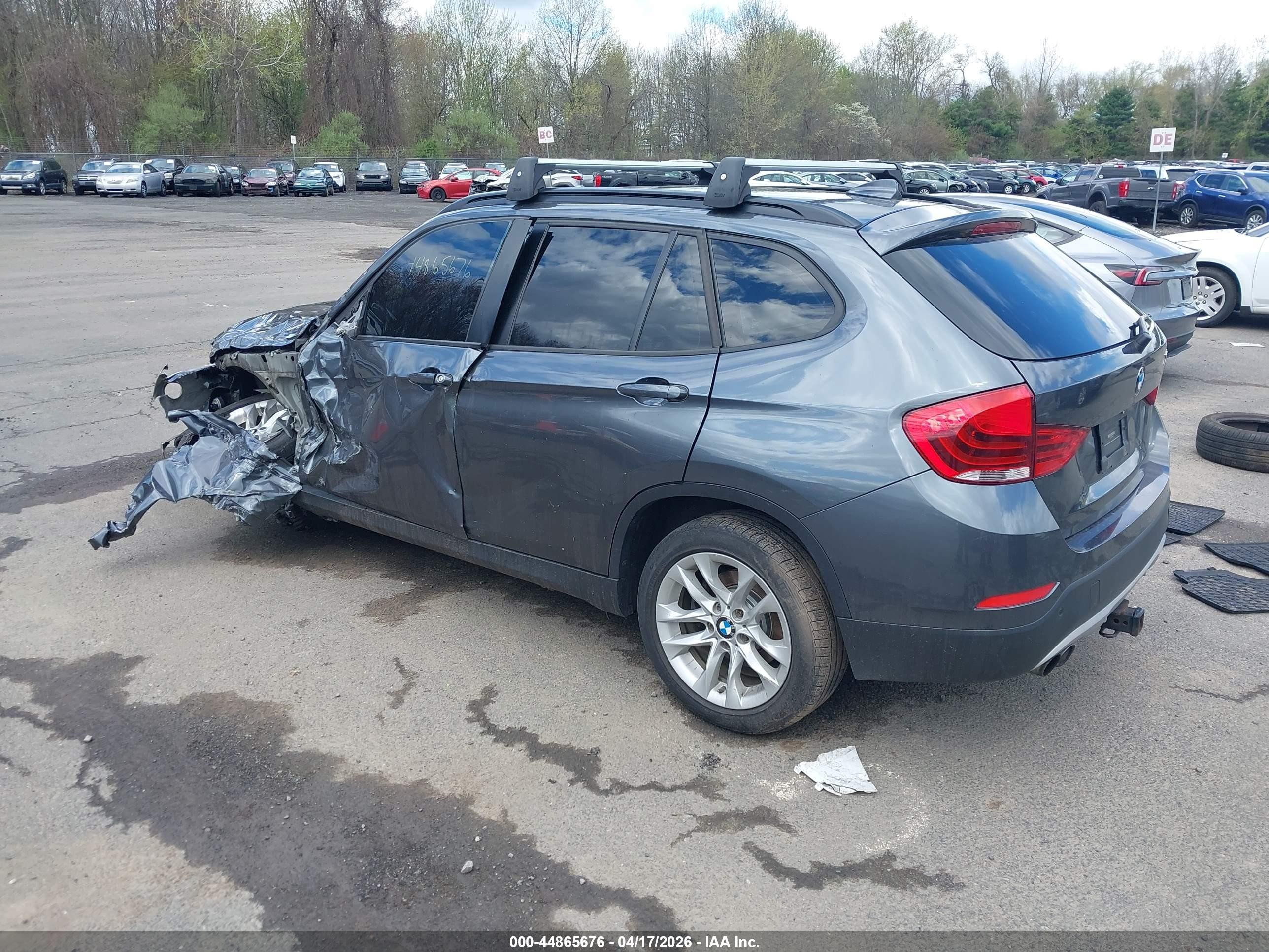 2015 Bmw X1 Xdrive28i Gray vin: WBAVL1C55FVY41430