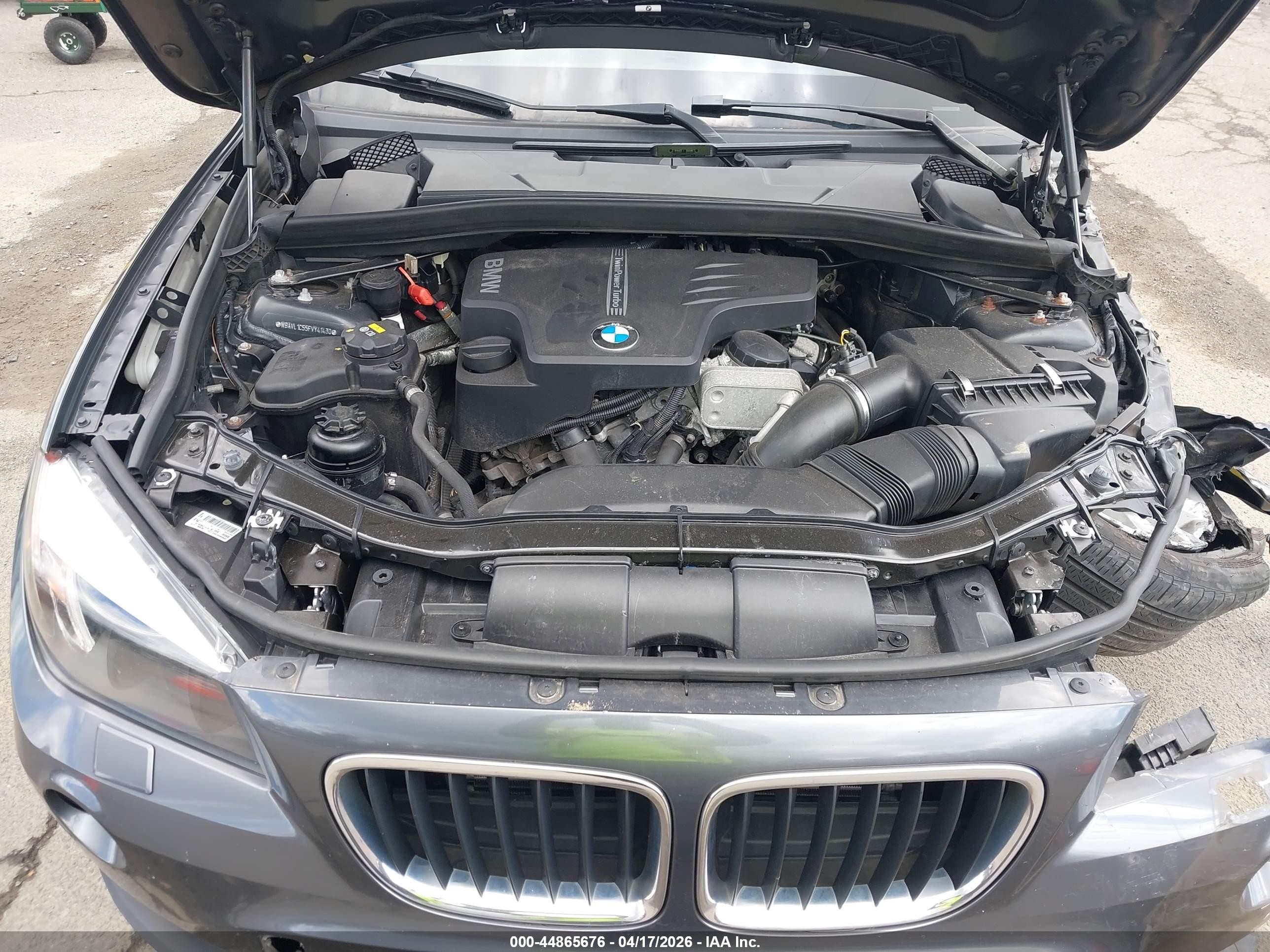 2015 Bmw X1 Xdrive28i Gray vin: WBAVL1C55FVY41430