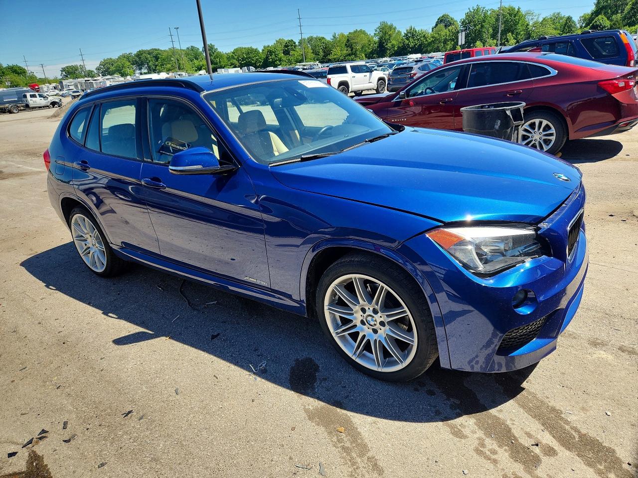 2013 Bmw X1 Xdrive28i Blue vin: WBAVL1C56DVR82715
