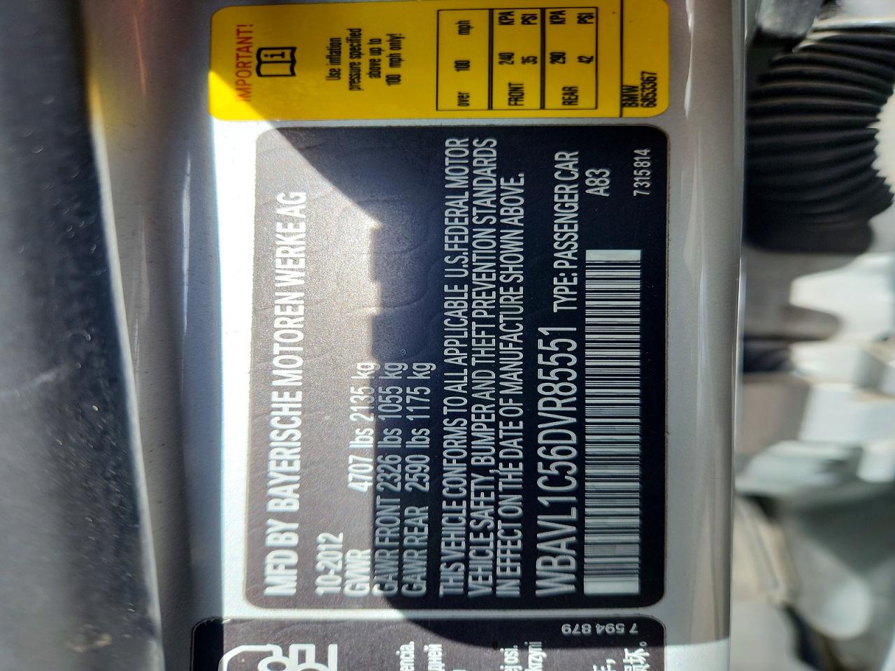 2013 Bmw X1 Xdrive28i Серебряный vin: WBAVL1C56DVR85551