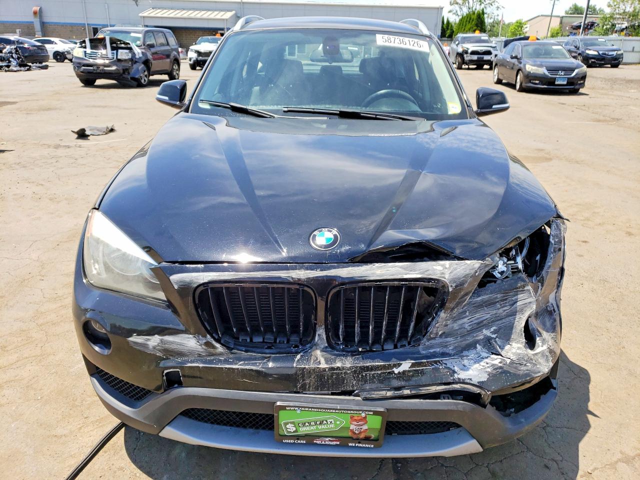 2014 Bmw X1 Xdrive28i Black vin: WBAVL1C56EVR93781