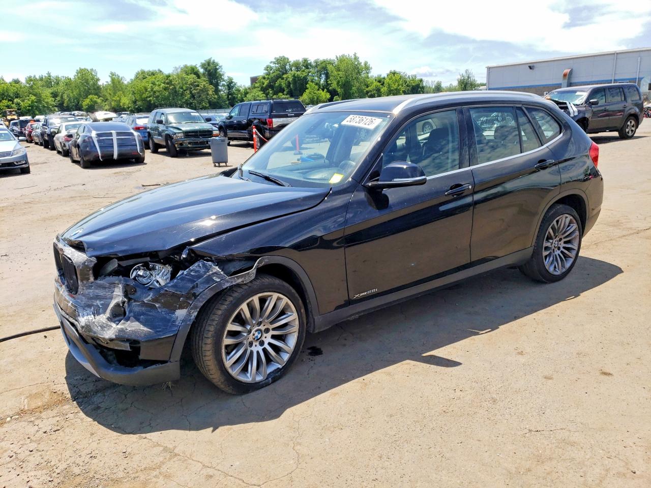 2014 Bmw X1 Xdrive28i Black vin: WBAVL1C56EVR93781