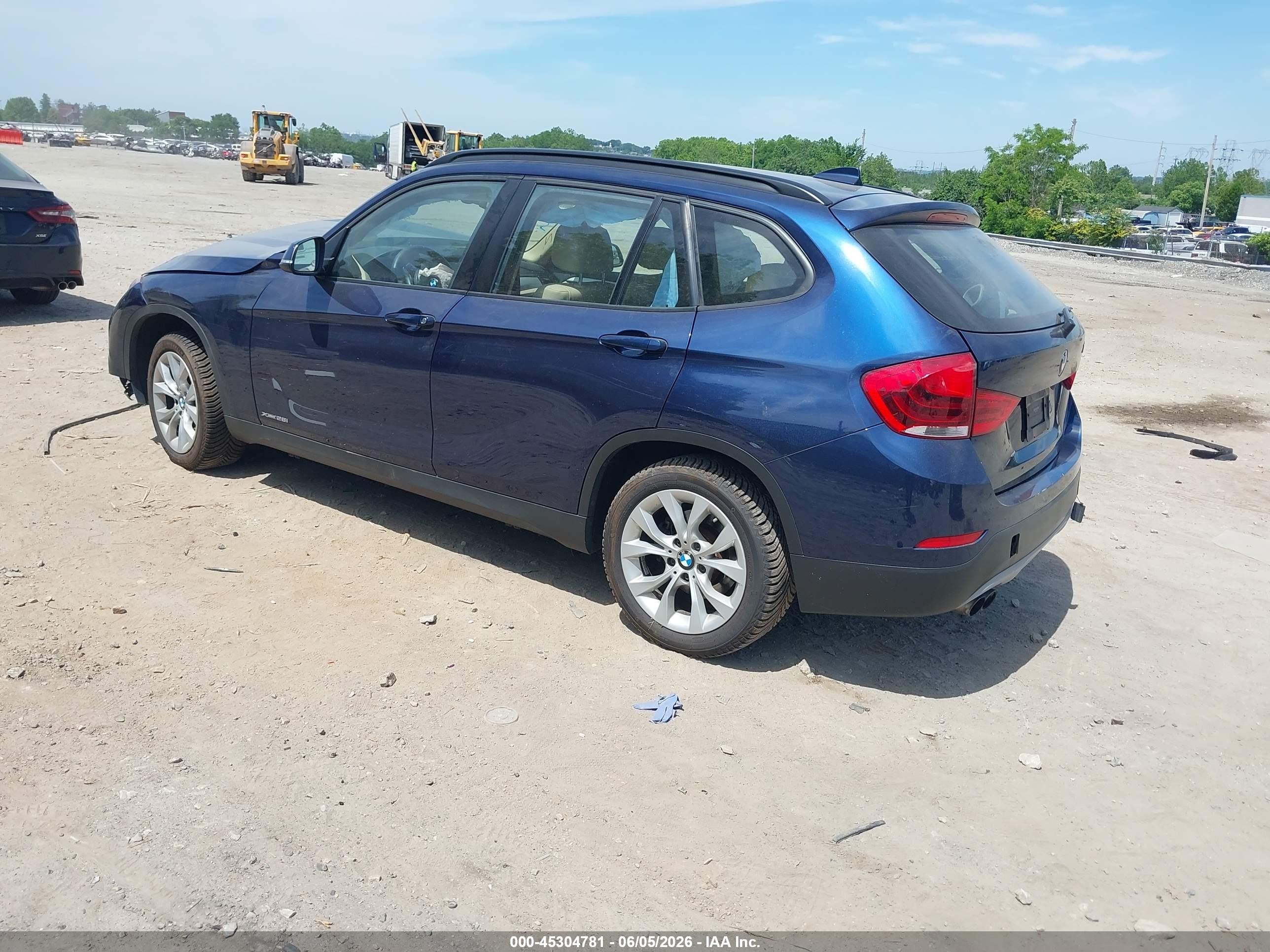 2014 Bmw X1 Xdrive28i Dark Blue vin: WBAVL1C56EVY13165