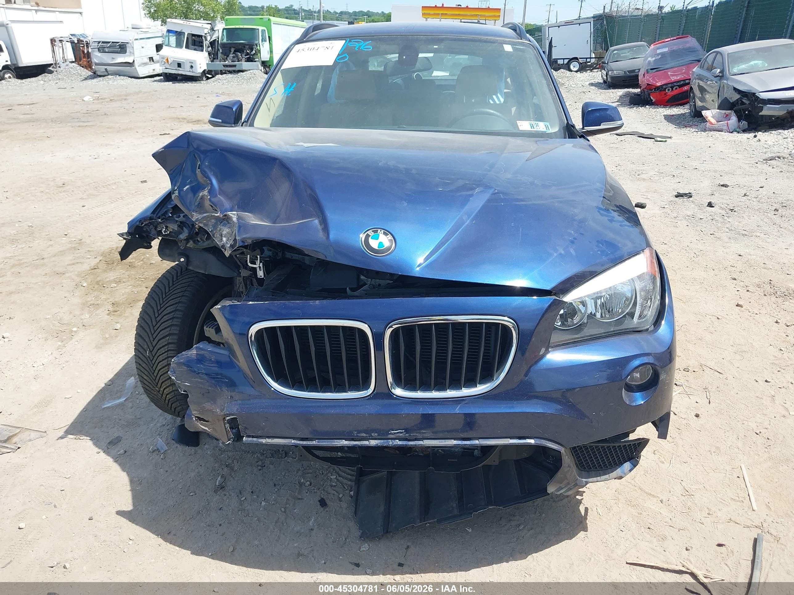 2014 Bmw X1 Xdrive28i Dark Blue vin: WBAVL1C56EVY13165