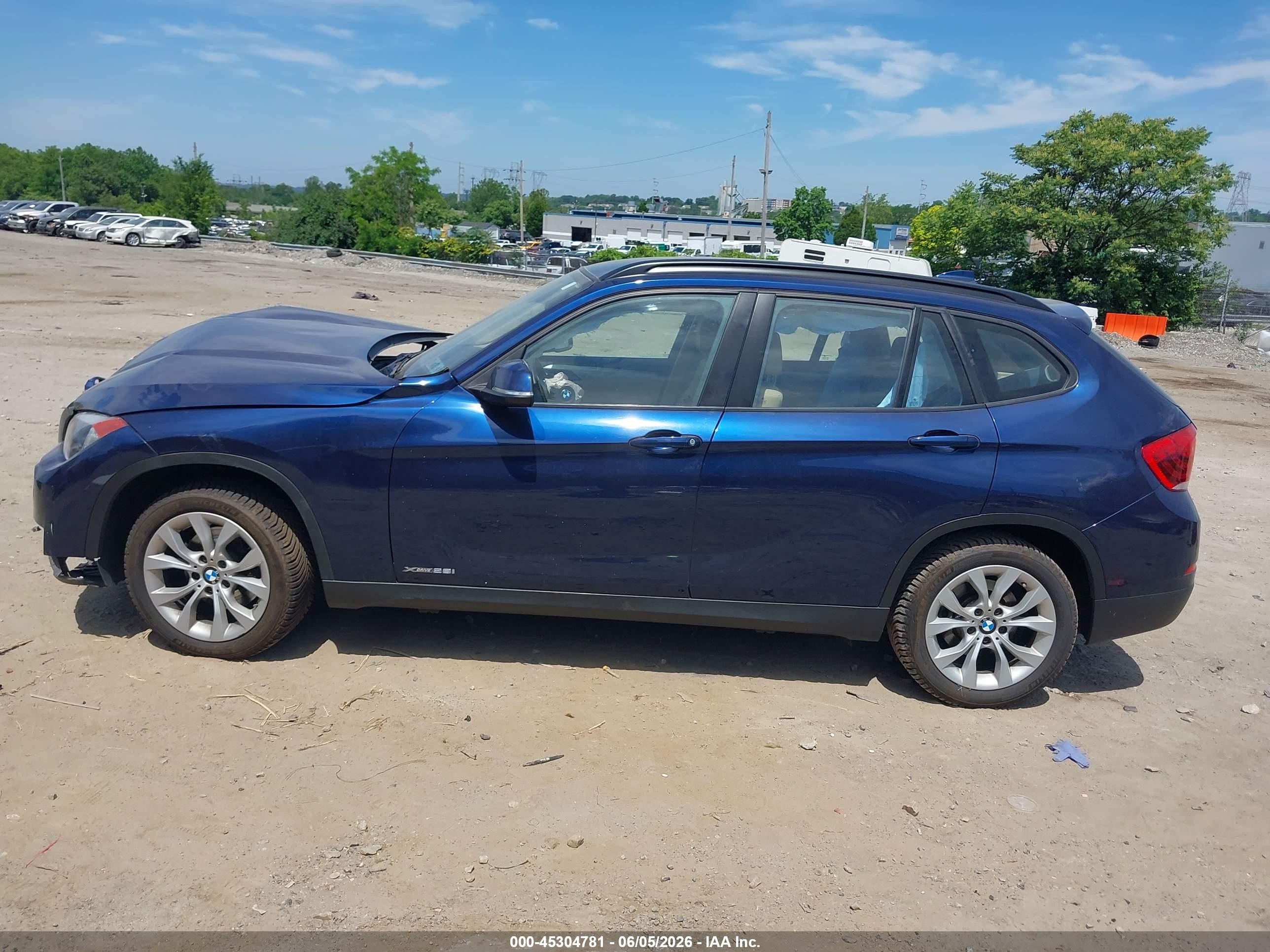 2014 Bmw X1 Xdrive28i Dark Blue vin: WBAVL1C56EVY13165