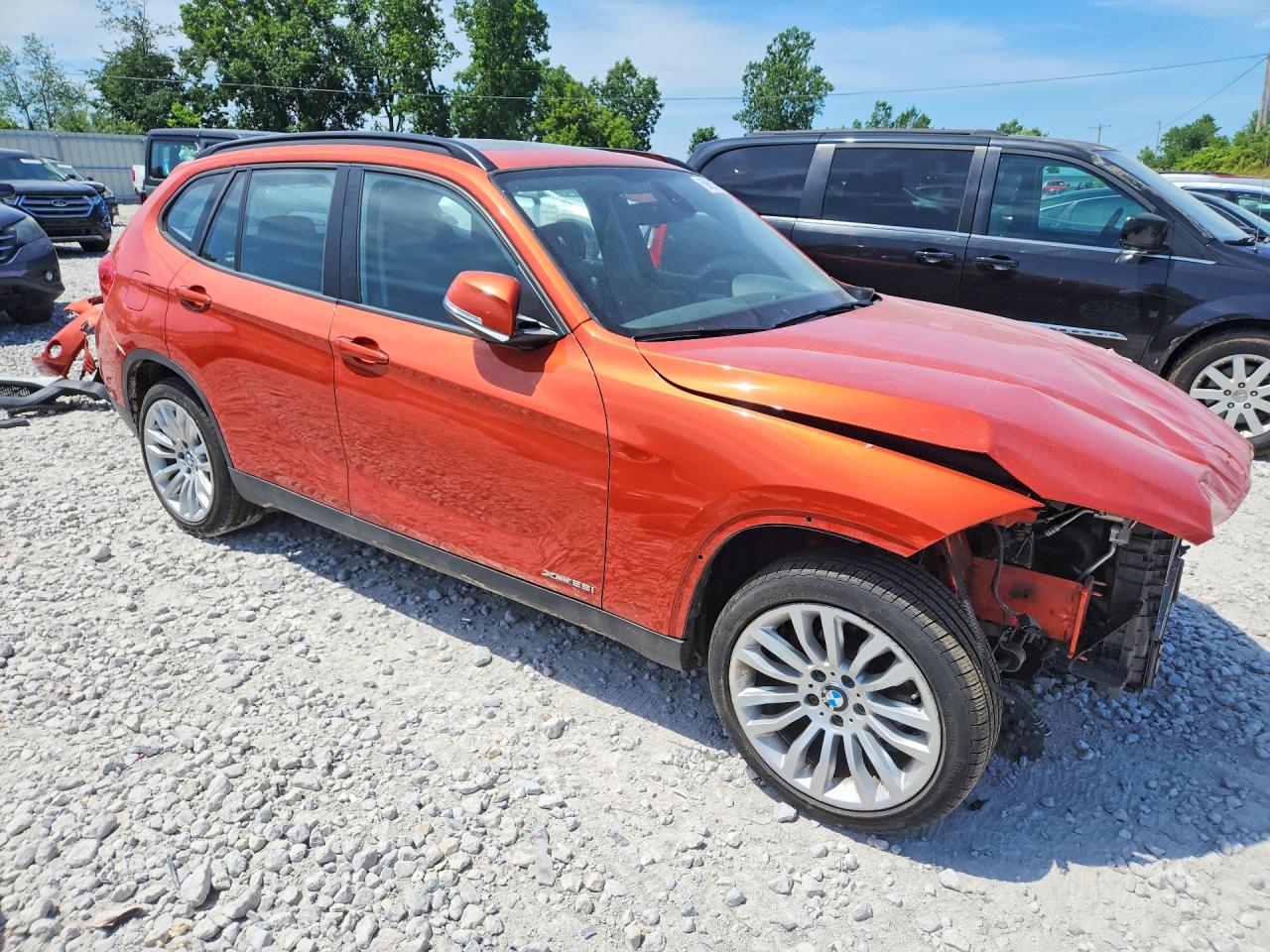 2014 Bmw X1 Xdrive28i Orange vin: WBAVL1C56EVY14994