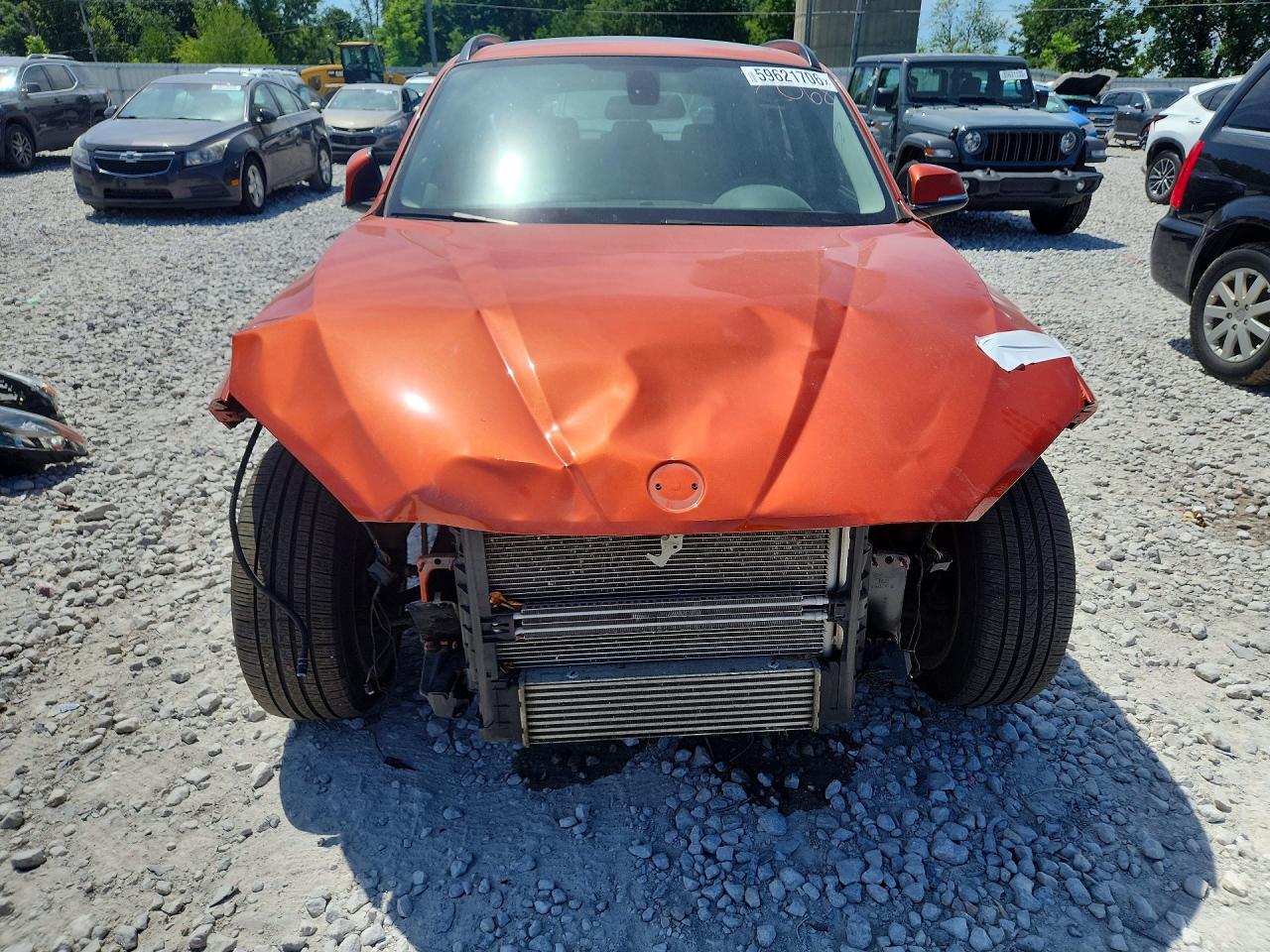 2014 Bmw X1 Xdrive28i Orange vin: WBAVL1C56EVY14994