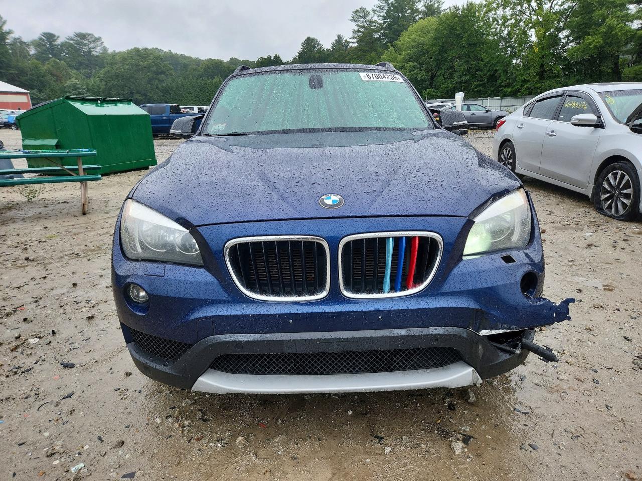 2014 Bmw X1 Xdrive28i Blue vin: WBAVL1C56EVY22013