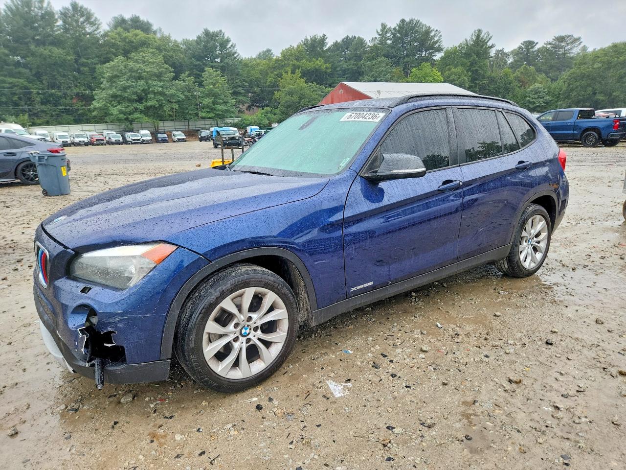 2014 Bmw X1 Xdrive28i Blue vin: WBAVL1C56EVY22013