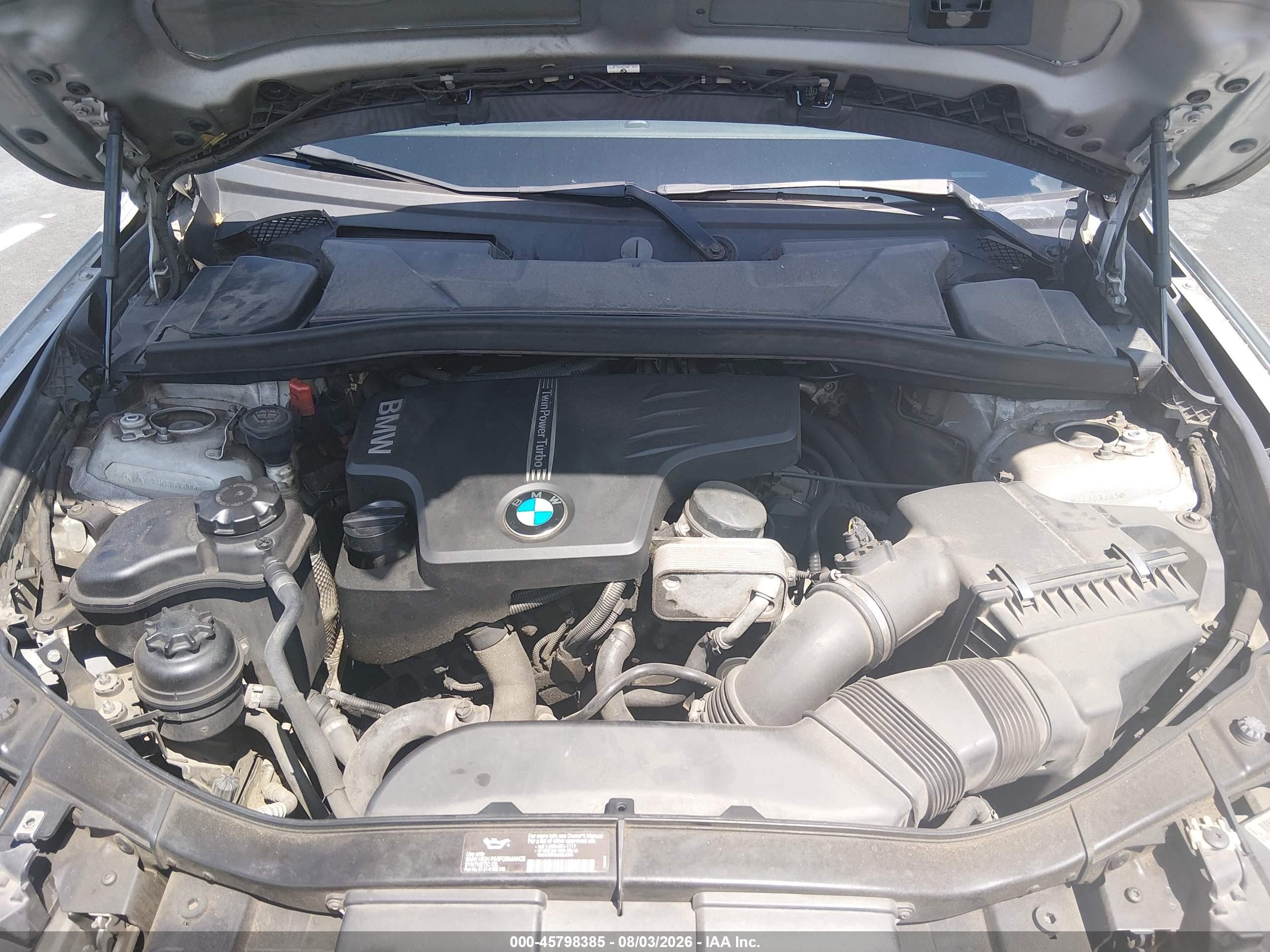 2013 Bmw X1 Xdrive28i Silver vin: WBAVL1C57DVR85106